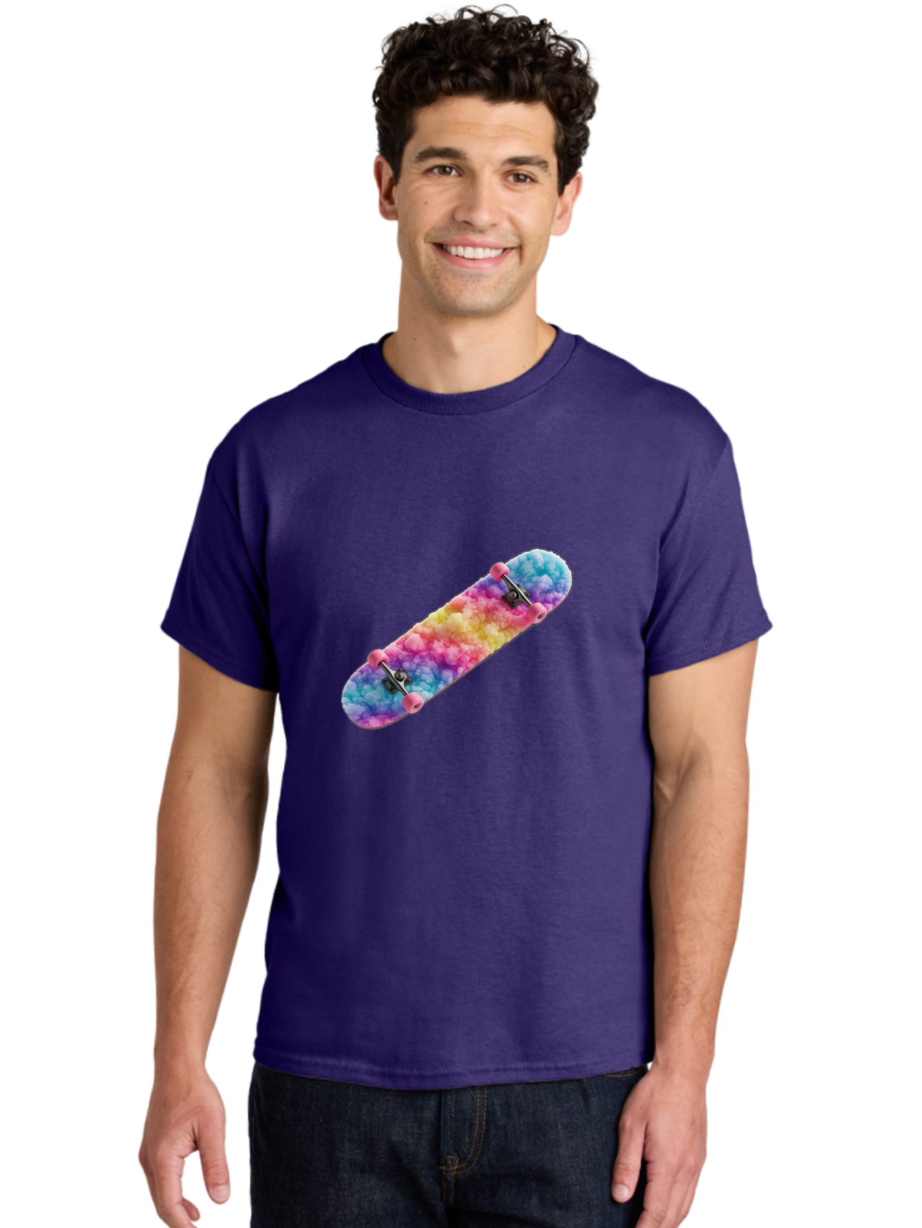Tie-Dye-Skateboard Men'S Graphic Tee, 100% Cotton, Comfortable Casual Summer Wear, Machine Washable, Vintage Camera, Old Camera, Antique Camera, Black Camera, Classic Photography, Photography Equipment, Nostalgic Device, Film Camera, Ban759