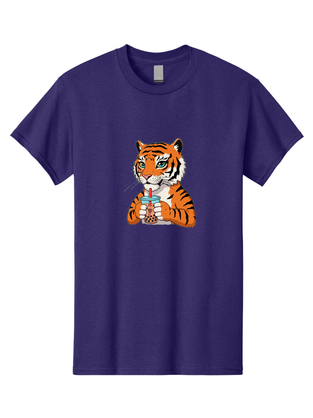 Tiger-Bubble-Tea-2 Men'S Graphic Tee, 100% Cotton, Comfortable Casual Summer Wear, Machine Washable, Vintage Camera, Old Camera, Antique Camera, Black Camera, Classic Photography, Photography Equipment, Nostalgic Device, Film Camera, Ban761