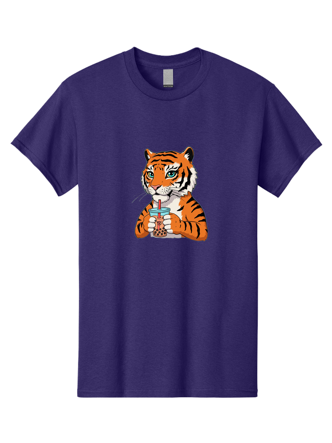 Tiger-Bubble-Tea-2 Men'S Graphic Tee, 100% Cotton, Comfortable Casual Summer Wear, Machine Washable, Vintage Camera, Old Camera, Antique Camera, Black Camera, Classic Photography, Photography Equipment, Nostalgic Device, Film Camera, Ban761