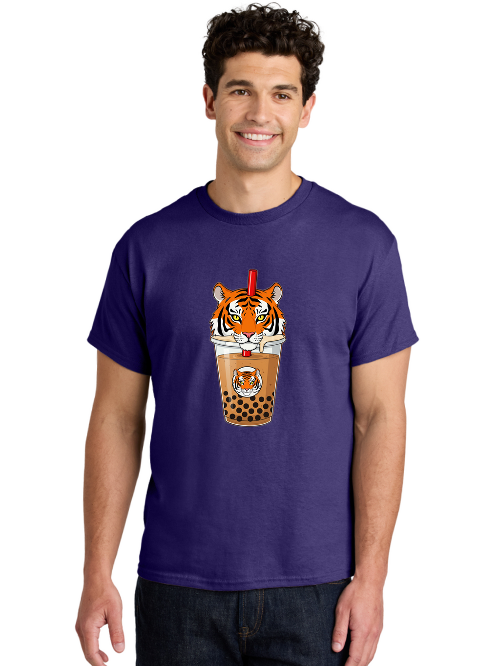 Tiger-Bubble-Tea Men'S Graphic Tee, 100% Cotton, Comfortable Casual Summer Wear, Machine Washable, Vintage Camera, Old Camera, Antique Camera, Black Camera, Classic Photography, Photography Equipment, Nostalgic Device, Film Camera, Camera Art Ban762
