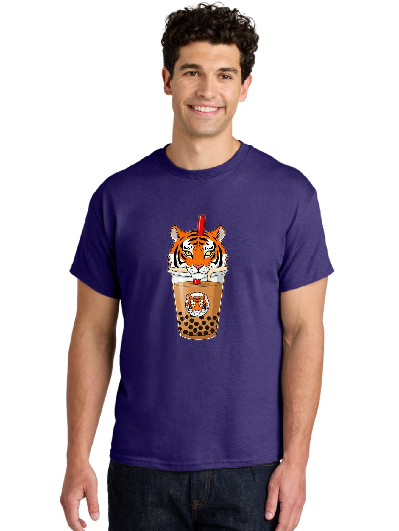 Tiger-Bubble-Tea Men'S Graphic Tee, 100% Cotton, Comfortable Casual Summer Wear, Machine Washable, Vintage Camera, Old Camera, Antique Camera, Black Camera, Classic Photography, Photography Equipment, Nostalgic Device, Film Camera, Camera Art Ban762