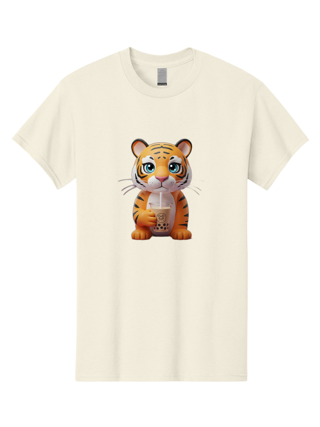Tiger-Drinking-Boba-2 Men'S Graphic Tee, 100% Cotton, Comfortable Casual Summer Wear, Machine Washable, Vintage Camera, Old Camera, Antique Camera, Black Camera, Classic Photography, Photography Equipment, Nostalgic Device, Film Camera, Ban764