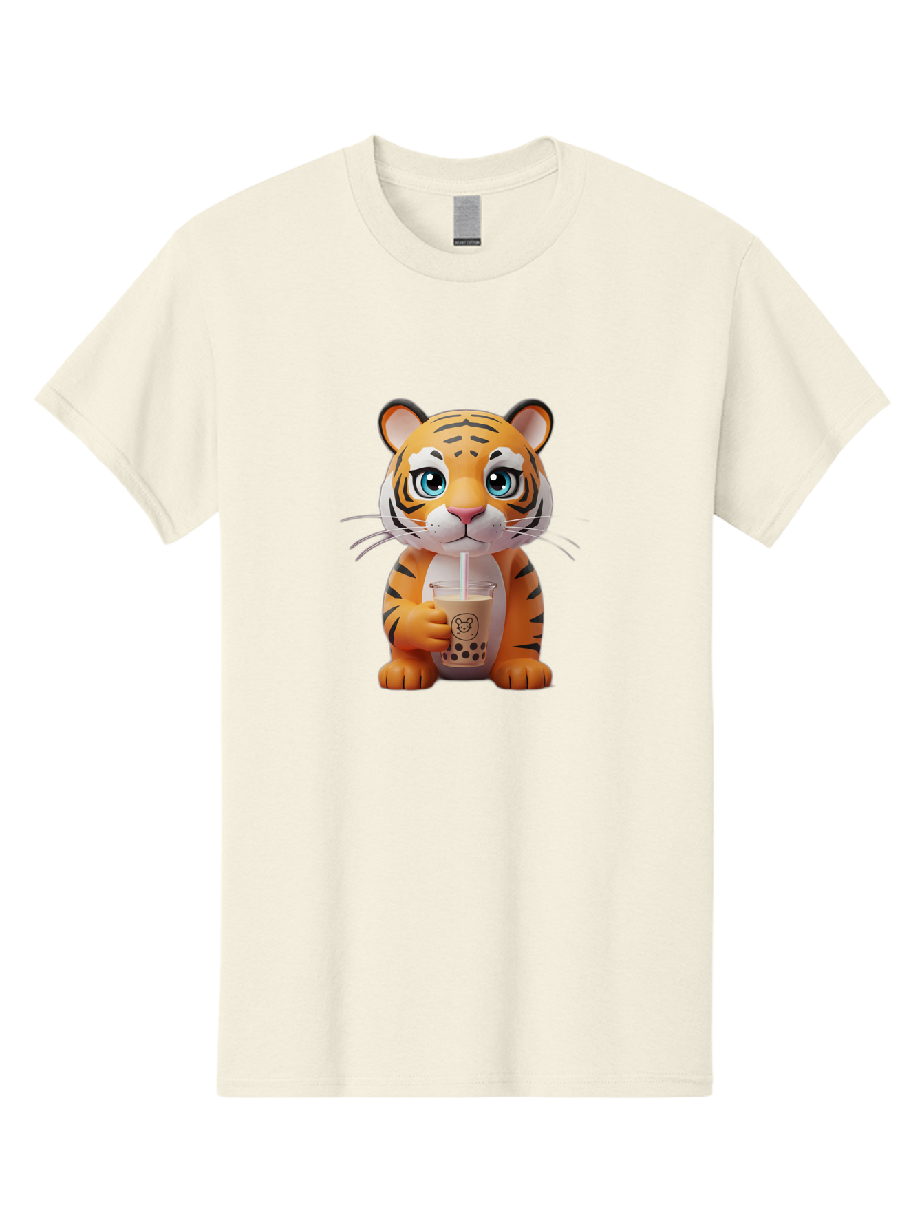 Tiger-Drinking-Boba-2 Men'S Graphic Tee, 100% Cotton, Comfortable Casual Summer Wear, Machine Washable, Vintage Camera, Old Camera, Antique Camera, Black Camera, Classic Photography, Photography Equipment, Nostalgic Device, Film Camera, Ban764