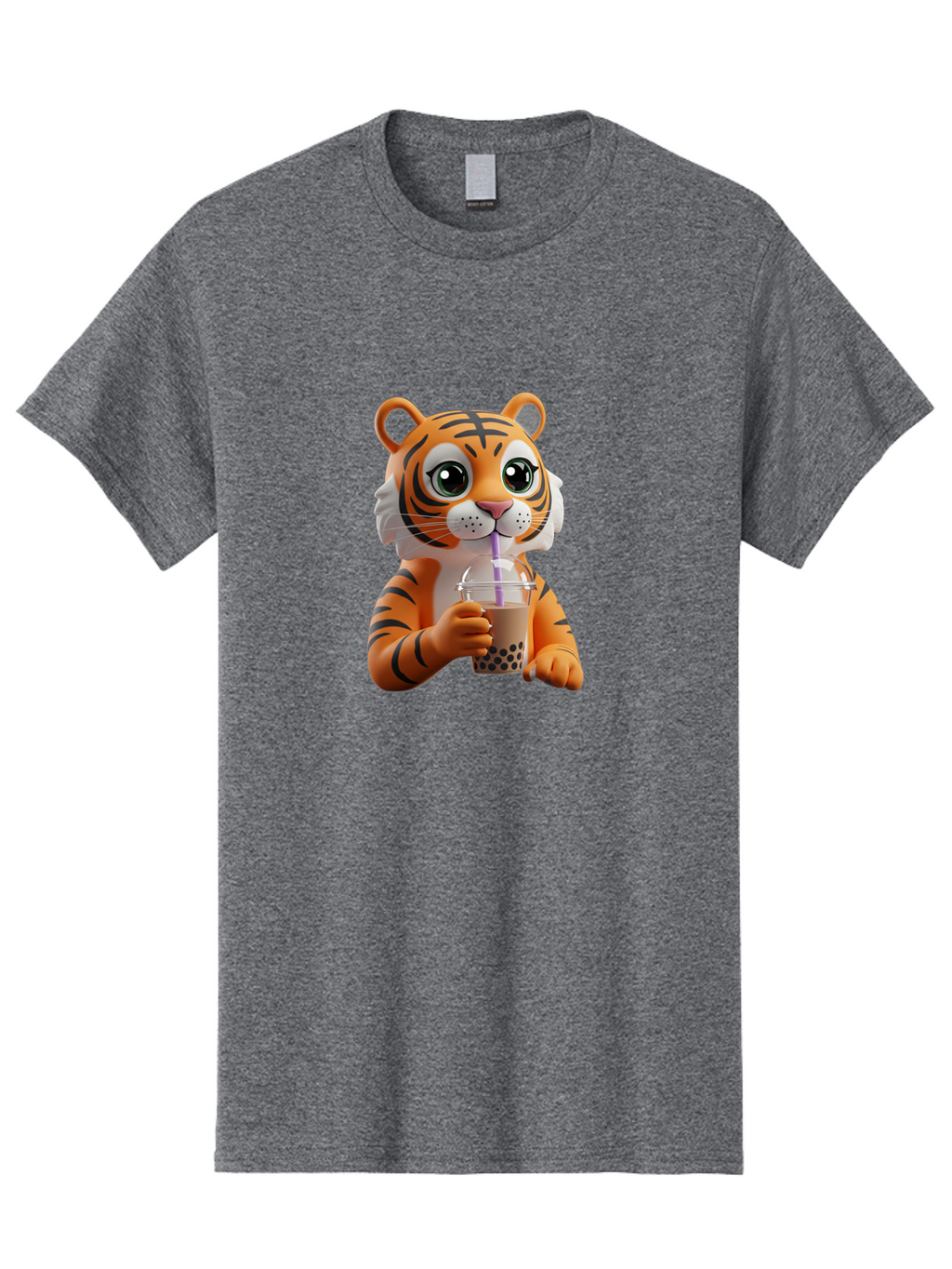 Tiger-Drinking-Boba-Tea Men'S Graphic Tee, 100% Cotton, Comfortable Casual Summer Wear, Machine Washable, Vintage Camera, Old Camera, Antique Camera, Black Camera, Classic Photography, Photography Equipment, Nostalgic Device, Film Camera, Ban765
