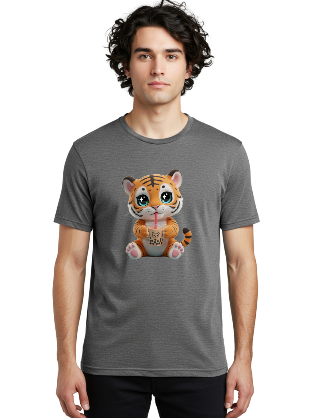 Tiger-Drinking-Boba Men'S Graphic Tee, 100% Cotton, Comfortable Casual Summer Wear, Machine Washable, Vintage Camera, Old Camera, Antique Camera, Black Camera, Classic Photography, Photography Equipment, Nostalgic Device, Film Camera, Ban766