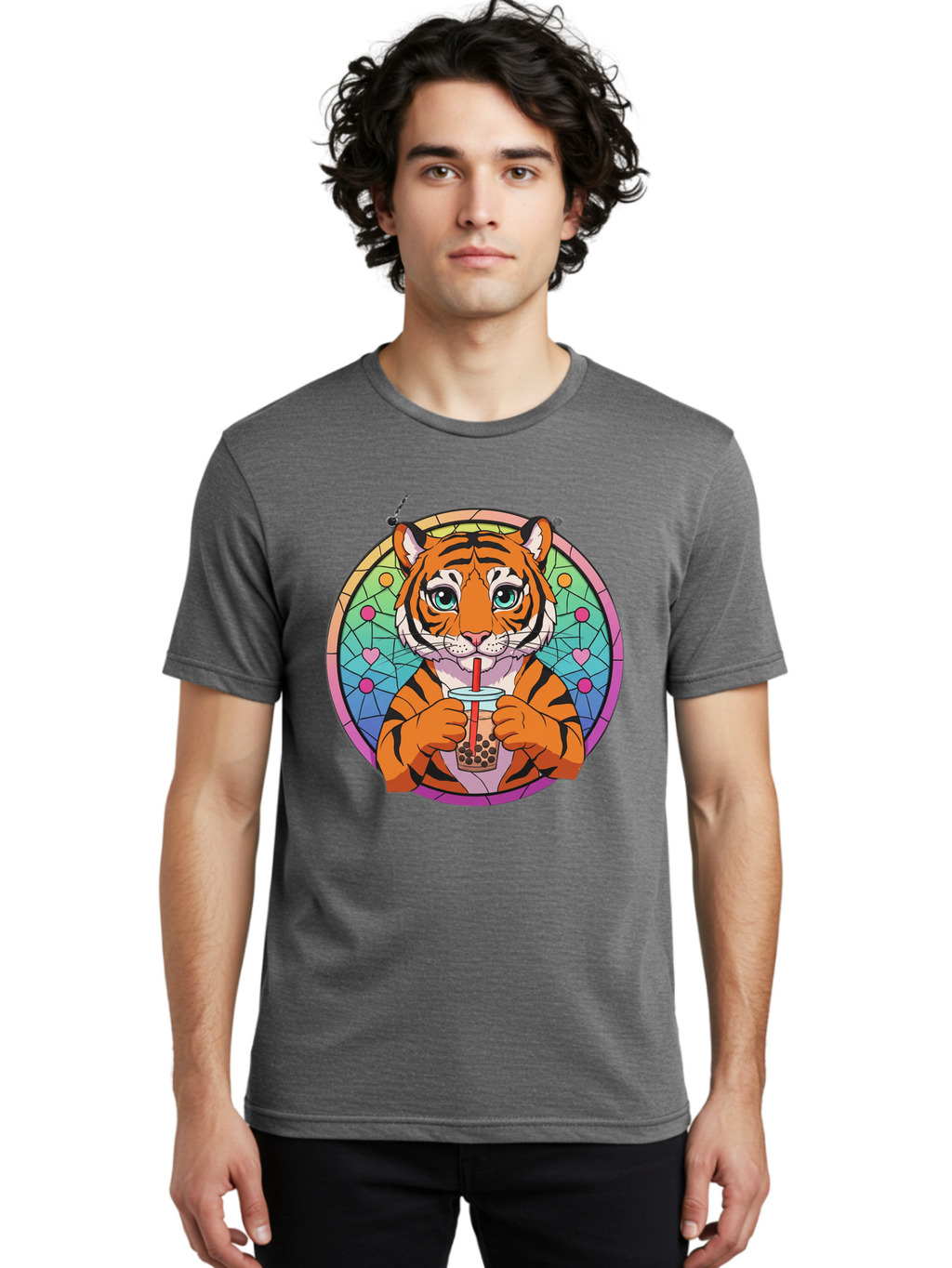 Tiger-With-Boba-Tea Men'S Graphic Tee, 100% Cotton, Comfortable Casual Summer Wear, Machine Washable, Vintage Camera, Old Camera, Antique Camera, Black Camera, Classic Photography, Photography Equipment, Nostalgic Device, Film Camera, Ban770