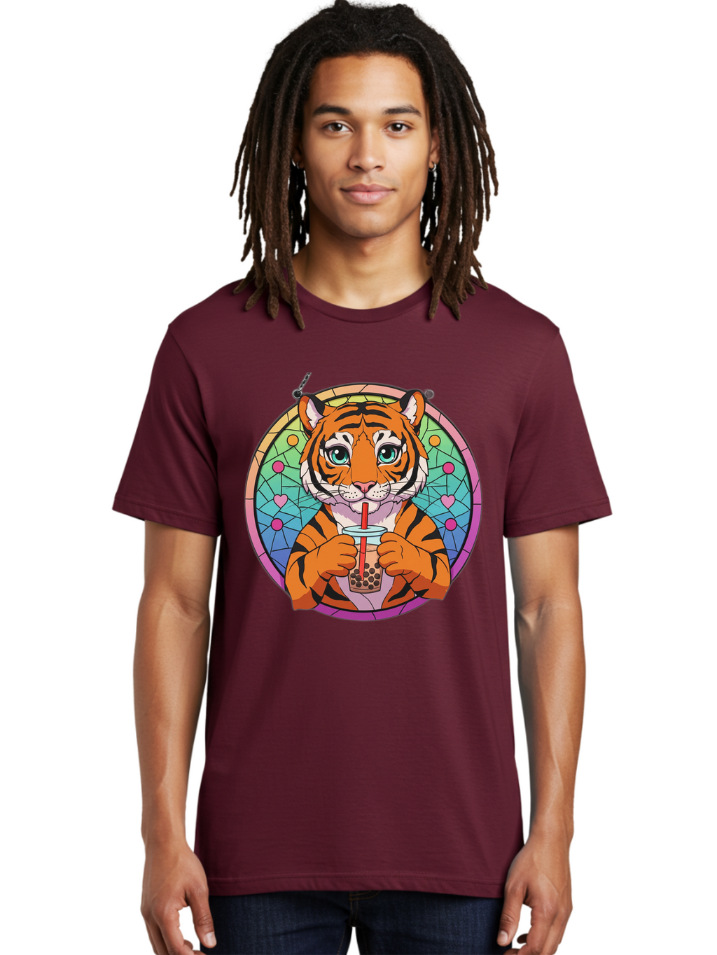 Tiger-With-Boba-Tea Men'S Graphic Tee, 100% Cotton, Comfortable Casual Summer Wear, Machine Washable, Vintage Camera, Old Camera, Antique Camera, Black Camera, Classic Photography, Photography Equipment, Nostalgic Device, Film Camera, Ban770