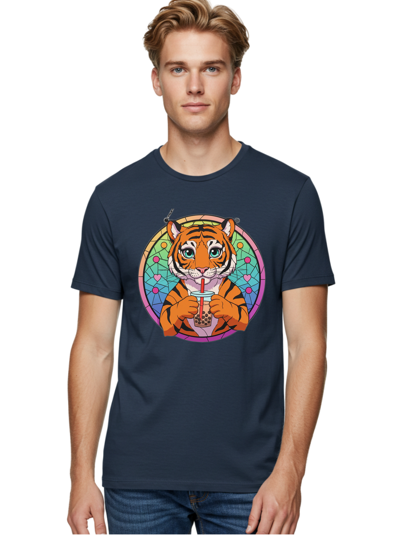 Tiger-With-Boba-Tea Men'S Graphic Tee, 100% Cotton, Comfortable Casual Summer Wear, Machine Washable, Vintage Camera, Old Camera, Antique Camera, Black Camera, Classic Photography, Photography Equipment, Nostalgic Device, Film Camera, Ban770