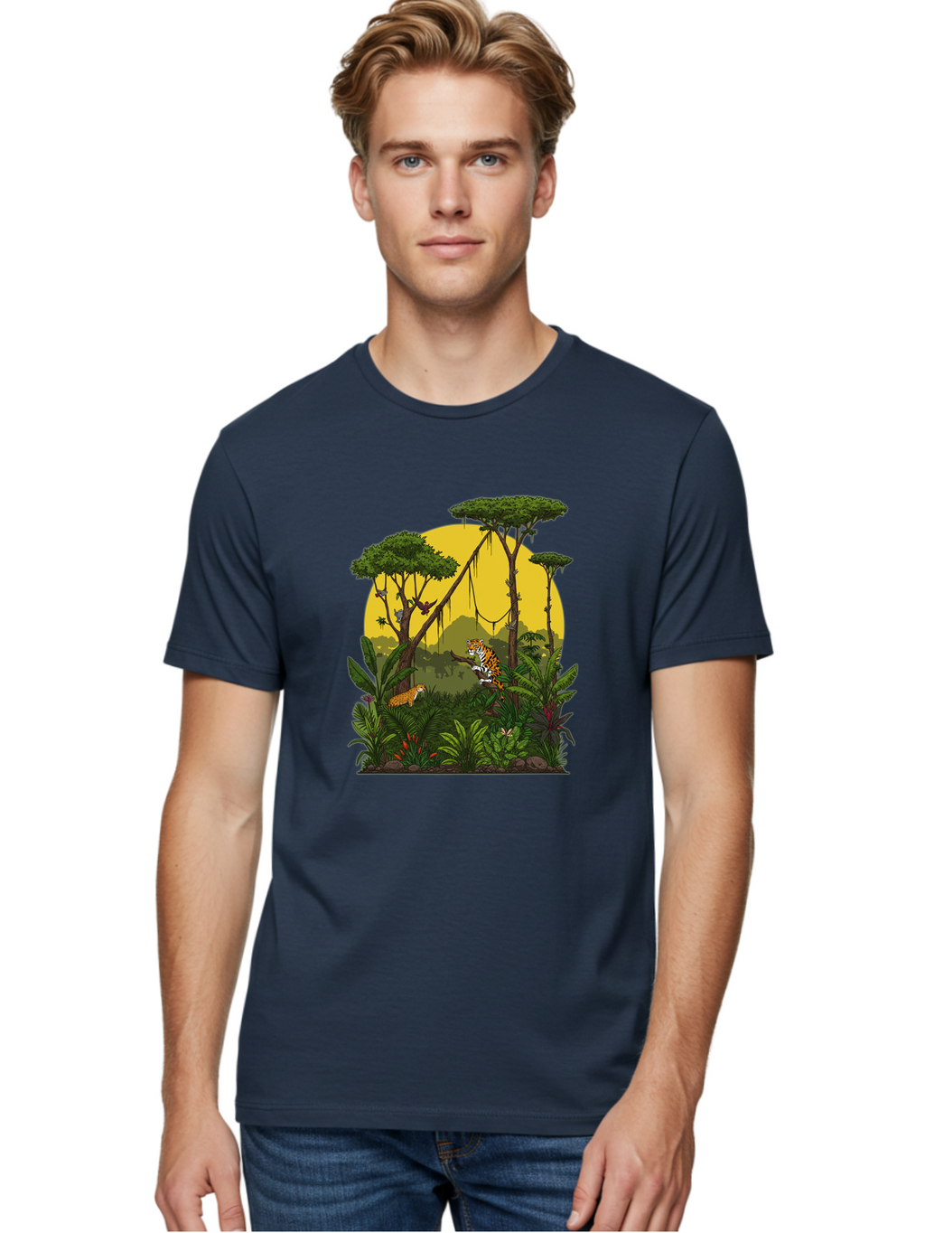 Tigers-In-Jungle Men'S Graphic Tee, 100% Cotton, Comfortable Casual Summer Wear, Machine Washable, Vintage Camera, Old Camera, Antique Camera, Black Camera, Classic Photography, Photography Equipment, Nostalgic Device, Film Camera, Camera Art Ban771