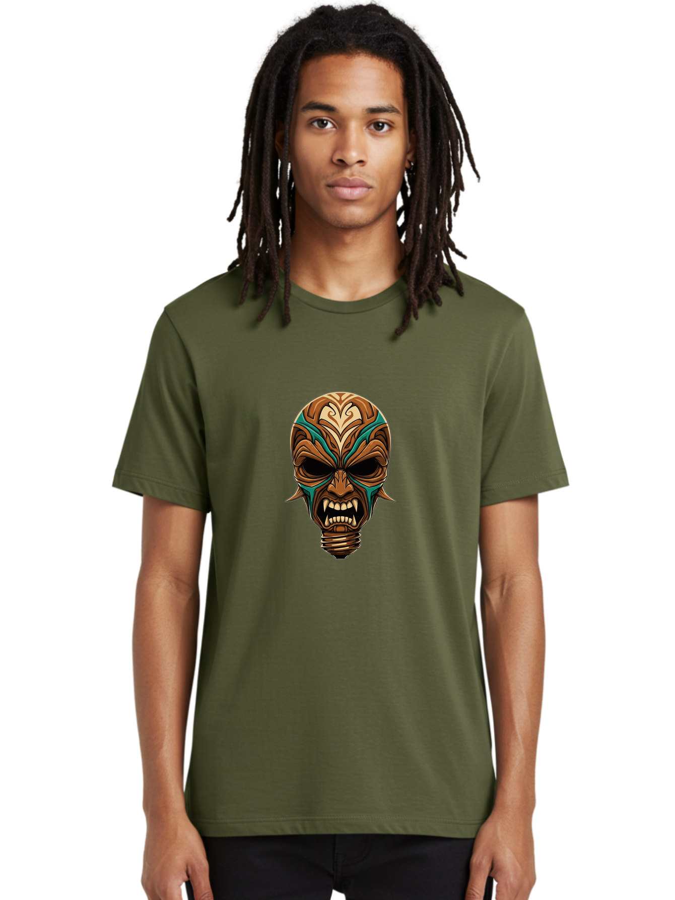 Tiki-Skull Men'S Graphic Tee, 100% Cotton, Comfortable Casual Summer Wear, Machine Washable, Vintage Camera, Old Camera, Antique Camera, Black Camera, Classic Photography, Photography Equipment, Nostalgic Device, Film Camera, Camera Art Ban772