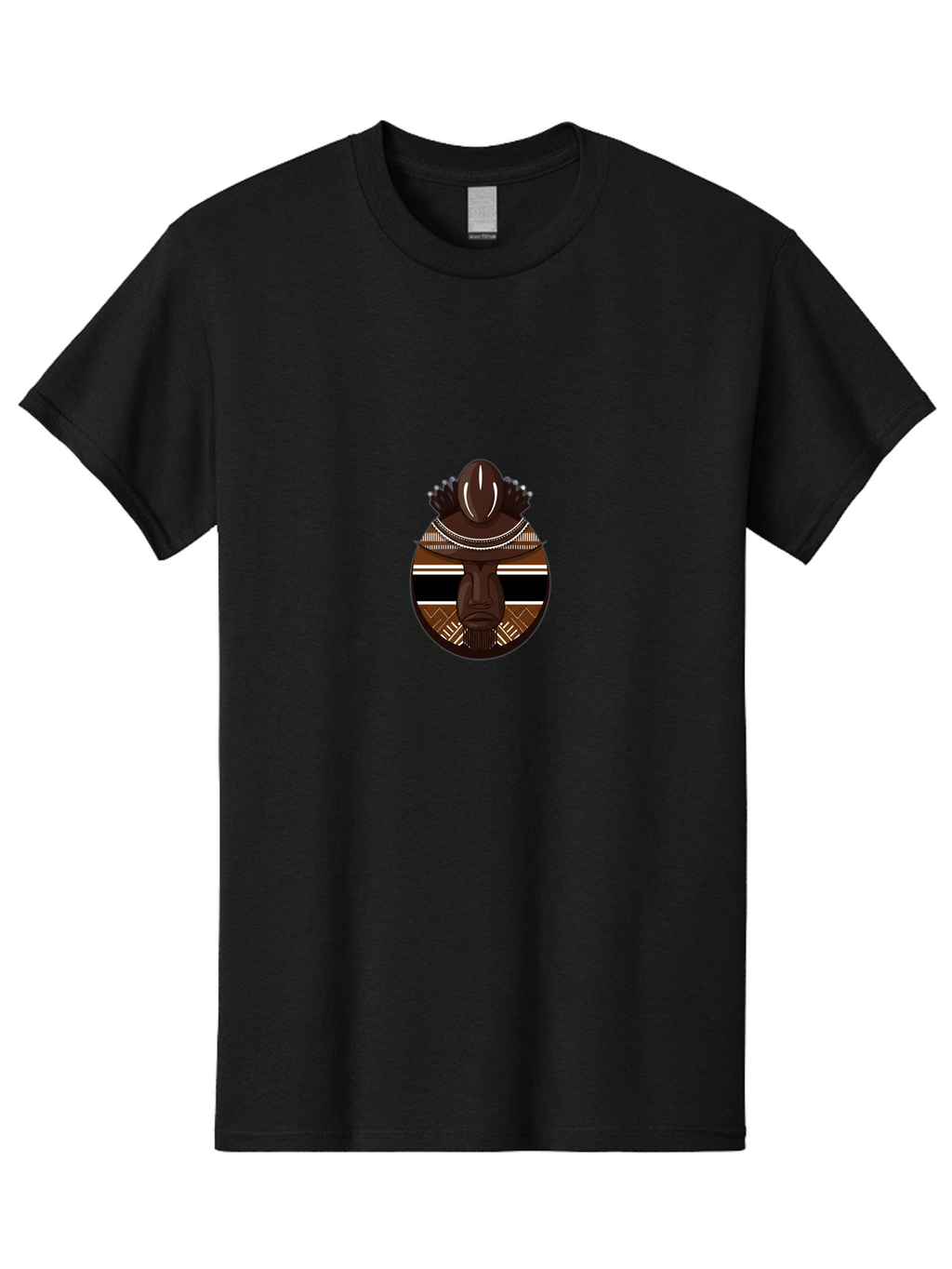 Tiki-Statue-Illustration Men'S Graphic Tee, 100% Cotton, Comfortable Casual Summer Wear, Machine Washable, Vintage Camera, Old Camera, Antique Camera, Black Camera, Classic Photography, Photography Equipment, Nostalgic Device, Film Camera, Ban773