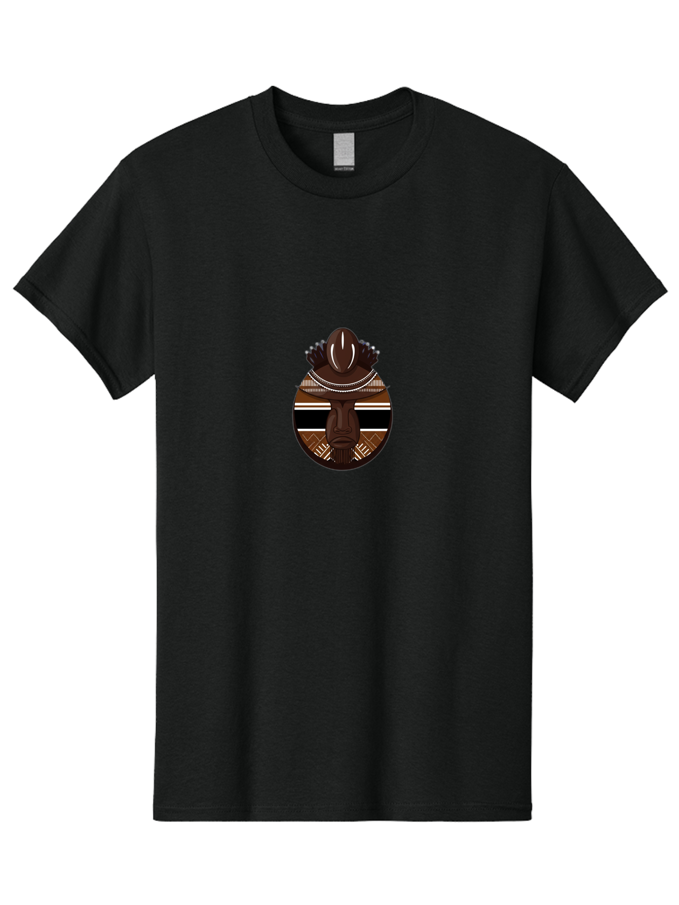 Tiki-Statue-Illustration Men'S Graphic Tee, 100% Cotton, Comfortable Casual Summer Wear, Machine Washable, Vintage Camera, Old Camera, Antique Camera, Black Camera, Classic Photography, Photography Equipment, Nostalgic Device, Film Camera, Ban773