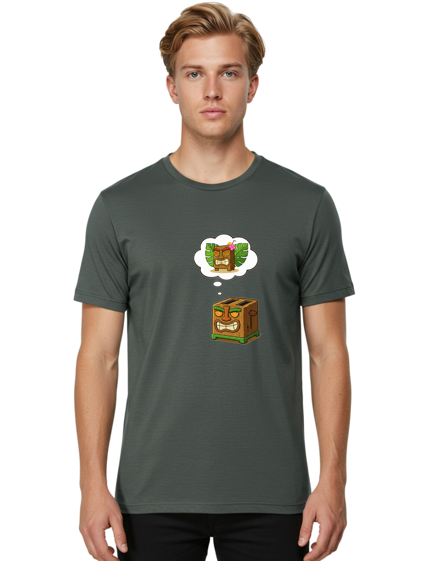 Tiki-Toaster Men'S Graphic Tee, 100% Cotton, Comfortable Casual Summer Wear, Machine Washable, Vintage Camera, Old Camera, Antique Camera, Black Camera, Classic Photography, Photography Equipment, Nostalgic Device, Film Camera, Camera Art Ban774