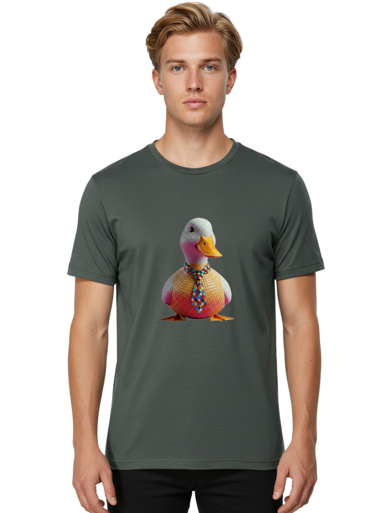 Tiled-Duck Men'S Graphic Tee, 100% Cotton, Comfortable Casual Summer Wear, Machine Washable, Vintage Camera, Old Camera, Antique Camera, Black Camera, Classic Photography, Photography Equipment, Nostalgic Device, Film Camera, Camera Art Ban776