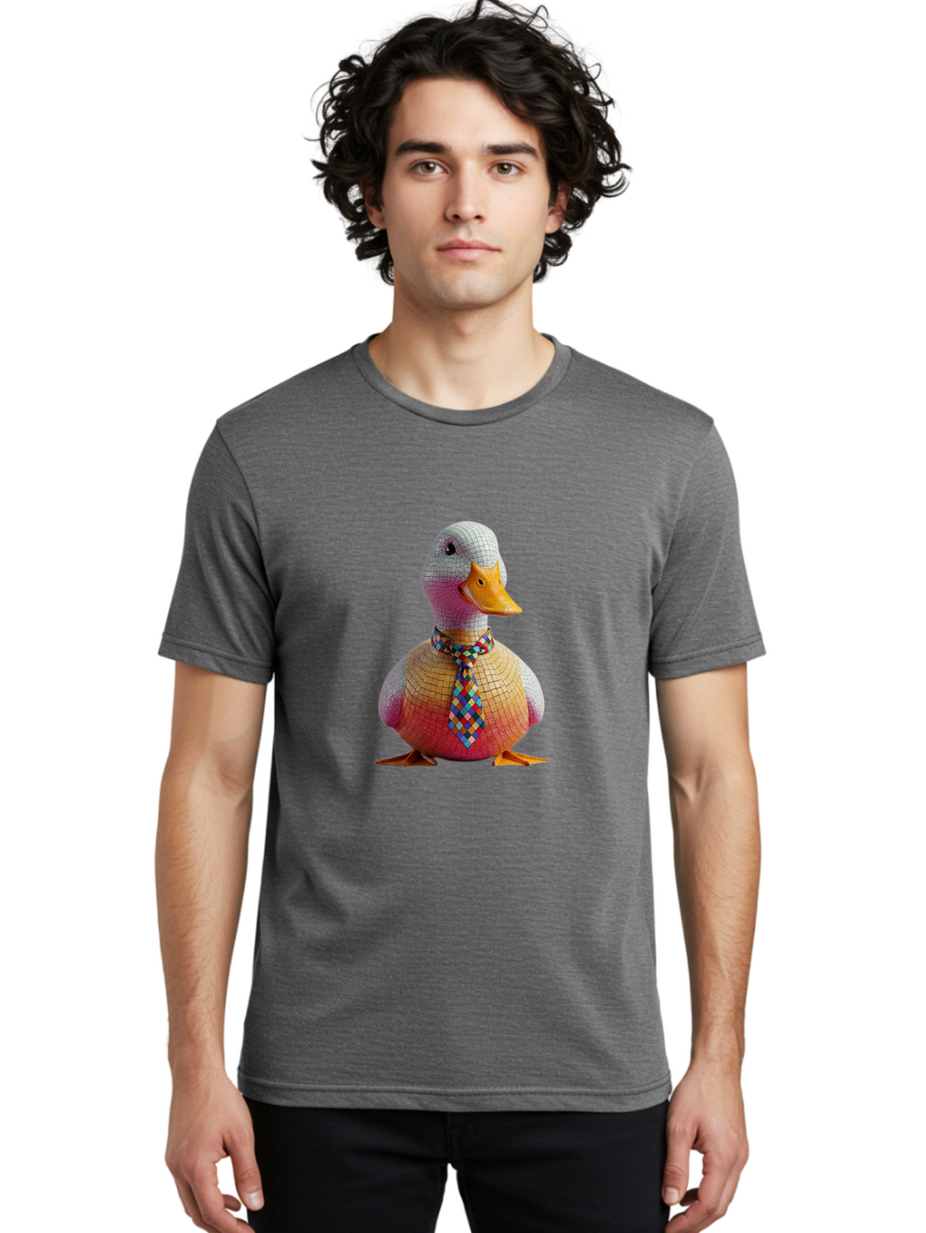 Tiled-Duck Men'S Graphic Tee, 100% Cotton, Comfortable Casual Summer Wear, Machine Washable, Vintage Camera, Old Camera, Antique Camera, Black Camera, Classic Photography, Photography Equipment, Nostalgic Device, Film Camera, Camera Art Ban776