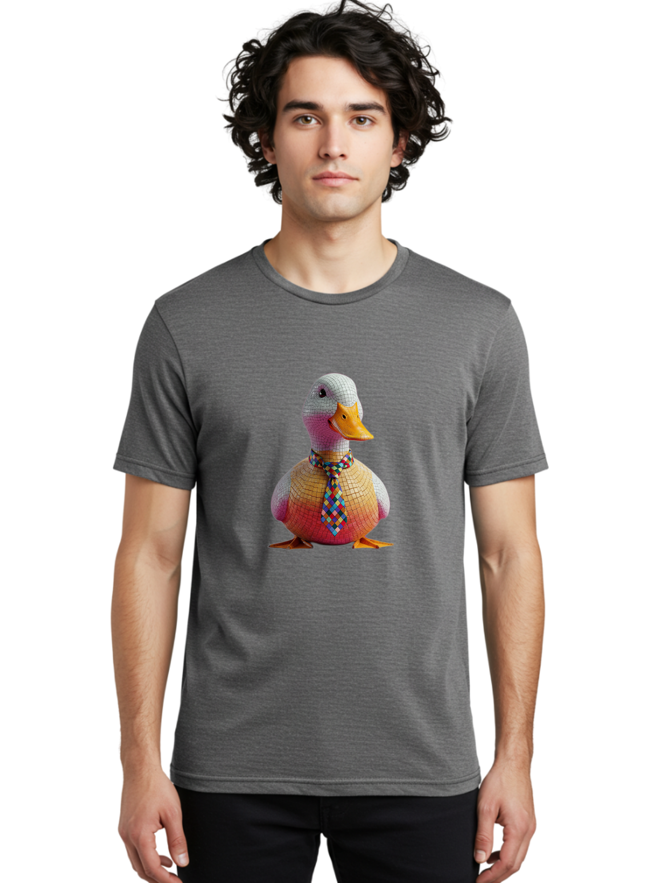 Tiled-Duck Men'S Graphic Tee, 100% Cotton, Comfortable Casual Summer Wear, Machine Washable, Vintage Camera, Old Camera, Antique Camera, Black Camera, Classic Photography, Photography Equipment, Nostalgic Device, Film Camera, Camera Art Ban776