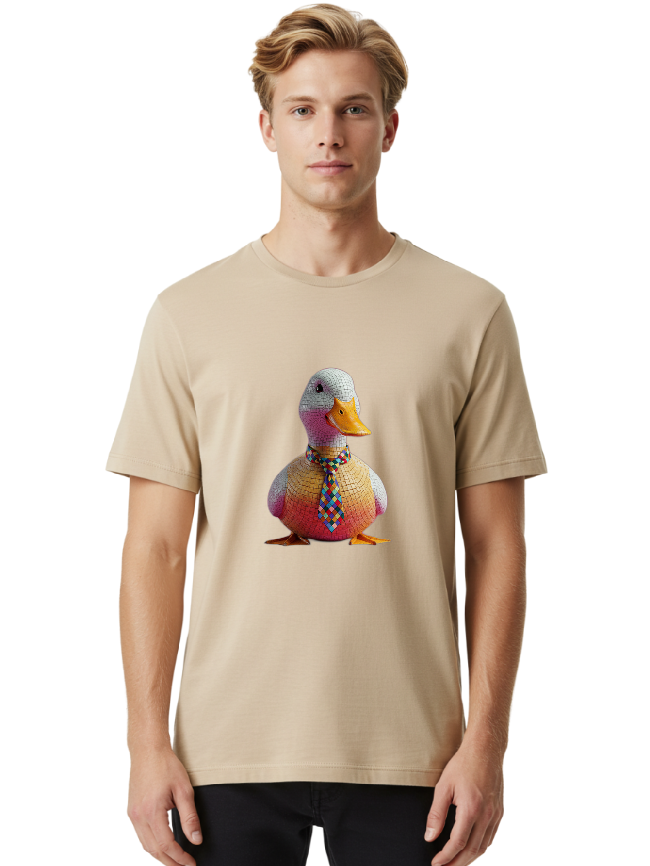 Tiled-Duck Men'S Graphic Tee, 100% Cotton, Comfortable Casual Summer Wear, Machine Washable, Vintage Camera, Old Camera, Antique Camera, Black Camera, Classic Photography, Photography Equipment, Nostalgic Device, Film Camera, Camera Art Ban776