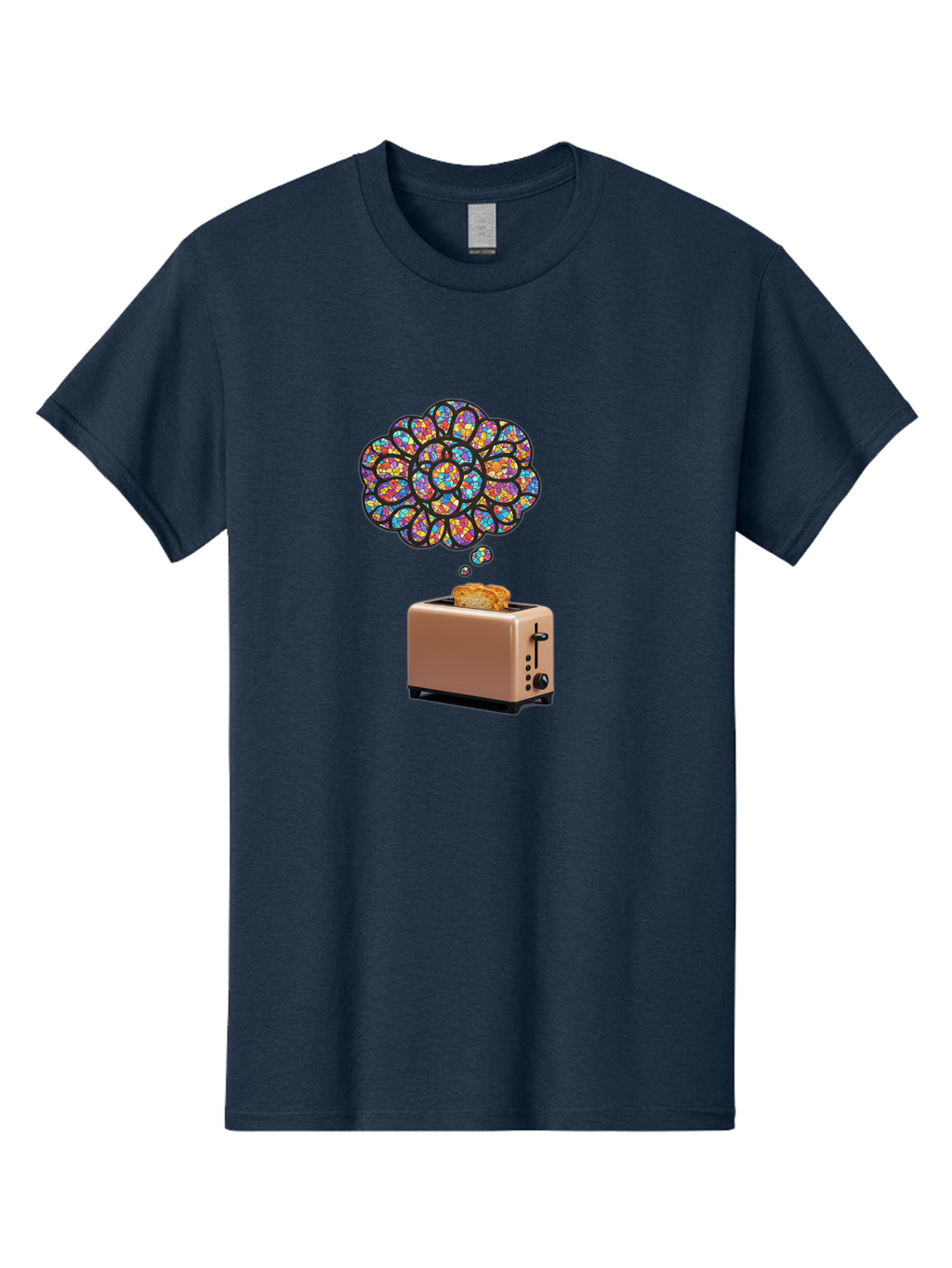 Toast-And-Thought-Bubble Men'S Graphic Tee, 100% Cotton, Comfortable Casual Summer Wear, Machine Washable, Vintage Camera, Old Camera, Antique Camera, Black Camera, Classic Photography, Photography Equipment, Nostalgic Device, Film Camera, Ban778