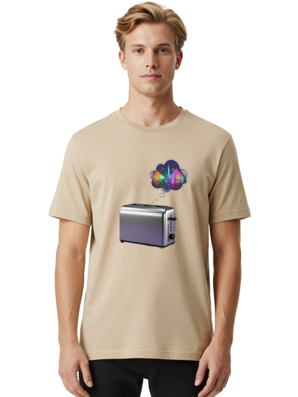 Toast-With-City-Dreams Men'S Graphic Tee, 100% Cotton, Comfortable Casual Summer Wear, Machine Washable, Vintage Camera, Old Camera, Antique Camera, Black Camera, Classic Photography, Photography Equipment, Nostalgic Device, Film Camera, Ban779