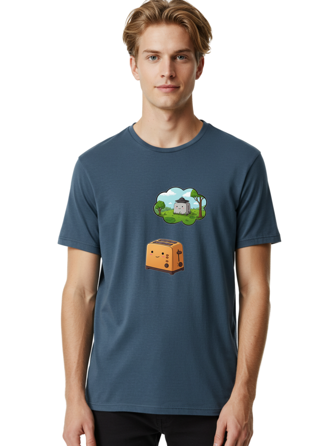 Toaster-And-Bread Men'S Graphic Tee, 100% Cotton, Comfortable Casual Summer Wear, Machine Washable, Vintage Camera, Old Camera, Antique Camera, Black Camera, Classic Photography, Photography Equipment, Nostalgic Device, Film Camera, Camera Art Ban780