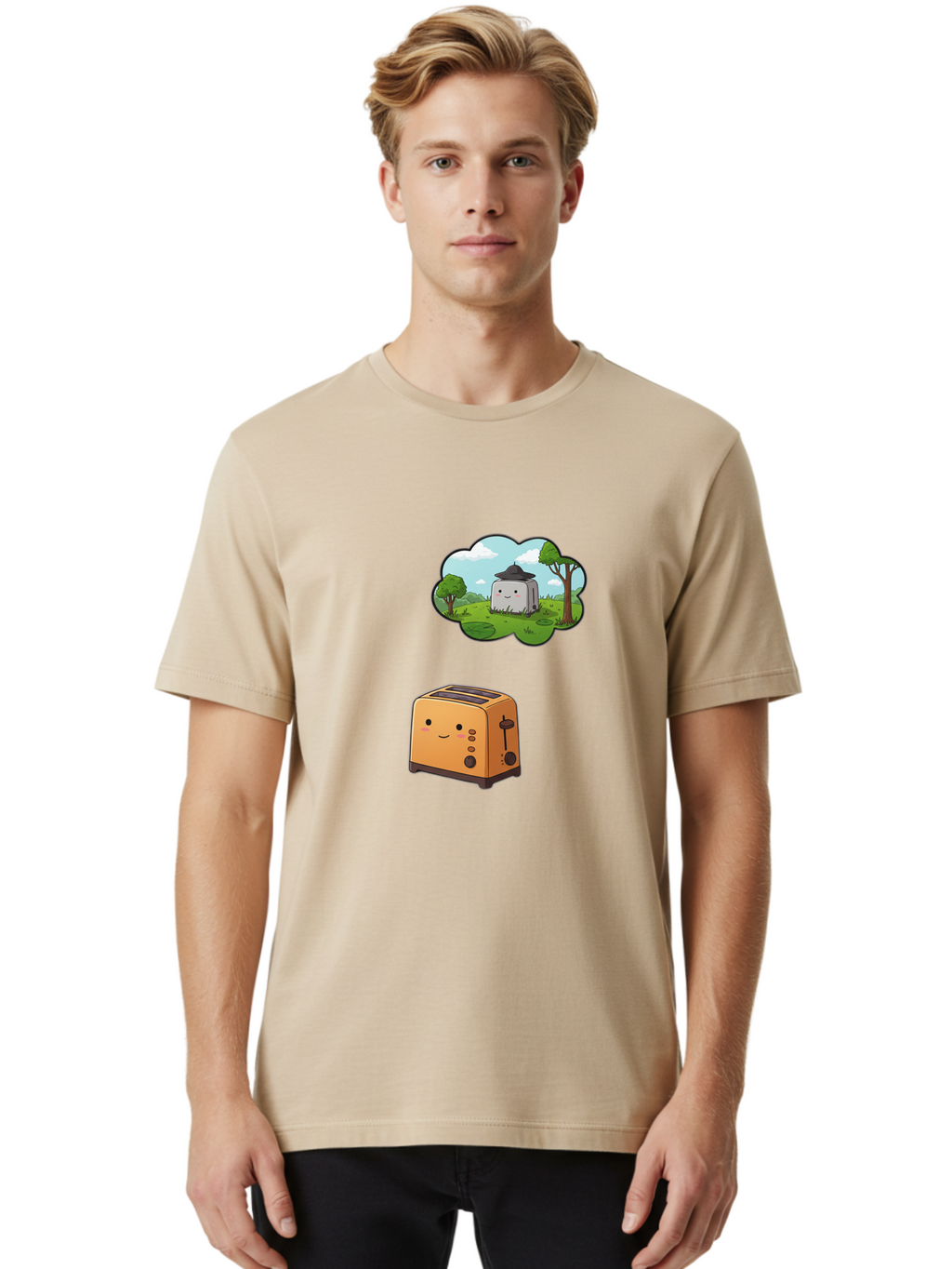 Toaster-And-Bread Men'S Graphic Tee, 100% Cotton, Comfortable Casual Summer Wear, Machine Washable, Vintage Camera, Old Camera, Antique Camera, Black Camera, Classic Photography, Photography Equipment, Nostalgic Device, Film Camera, Camera Art Ban780
