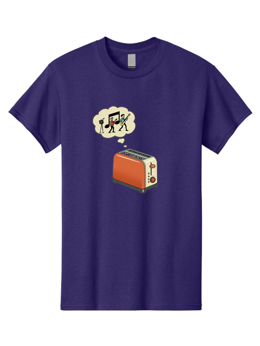 Toaster-Dreams-Of-Music Men'S Graphic Tee, 100% Cotton, Comfortable Casual Summer Wear, Machine Washable, Vintage Camera, Old Camera, Antique Camera, Black Camera, Classic Photography, Photography Equipment, Nostalgic Device, Film Camera, Ban782