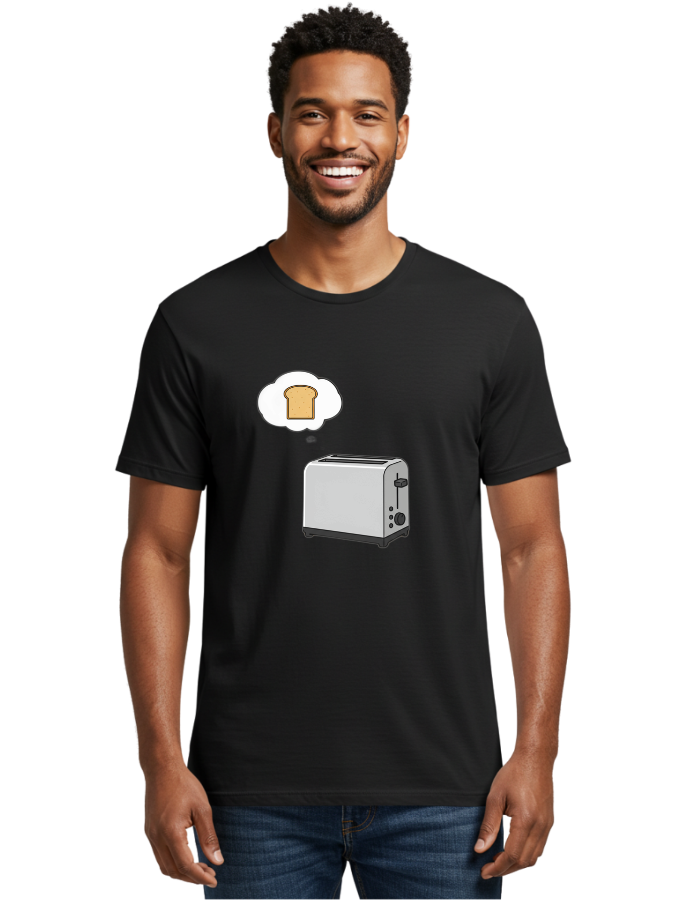 Toaster-Thinking-Of-Toast Men'S Graphic Tee, 100% Cotton, Comfortable Casual Summer Wear, Machine Washable, Vintage Camera, Old Camera, Antique Camera, Black Camera, Classic Photography, Photography Equipment, Nostalgic Device, Film Camera, Ban783