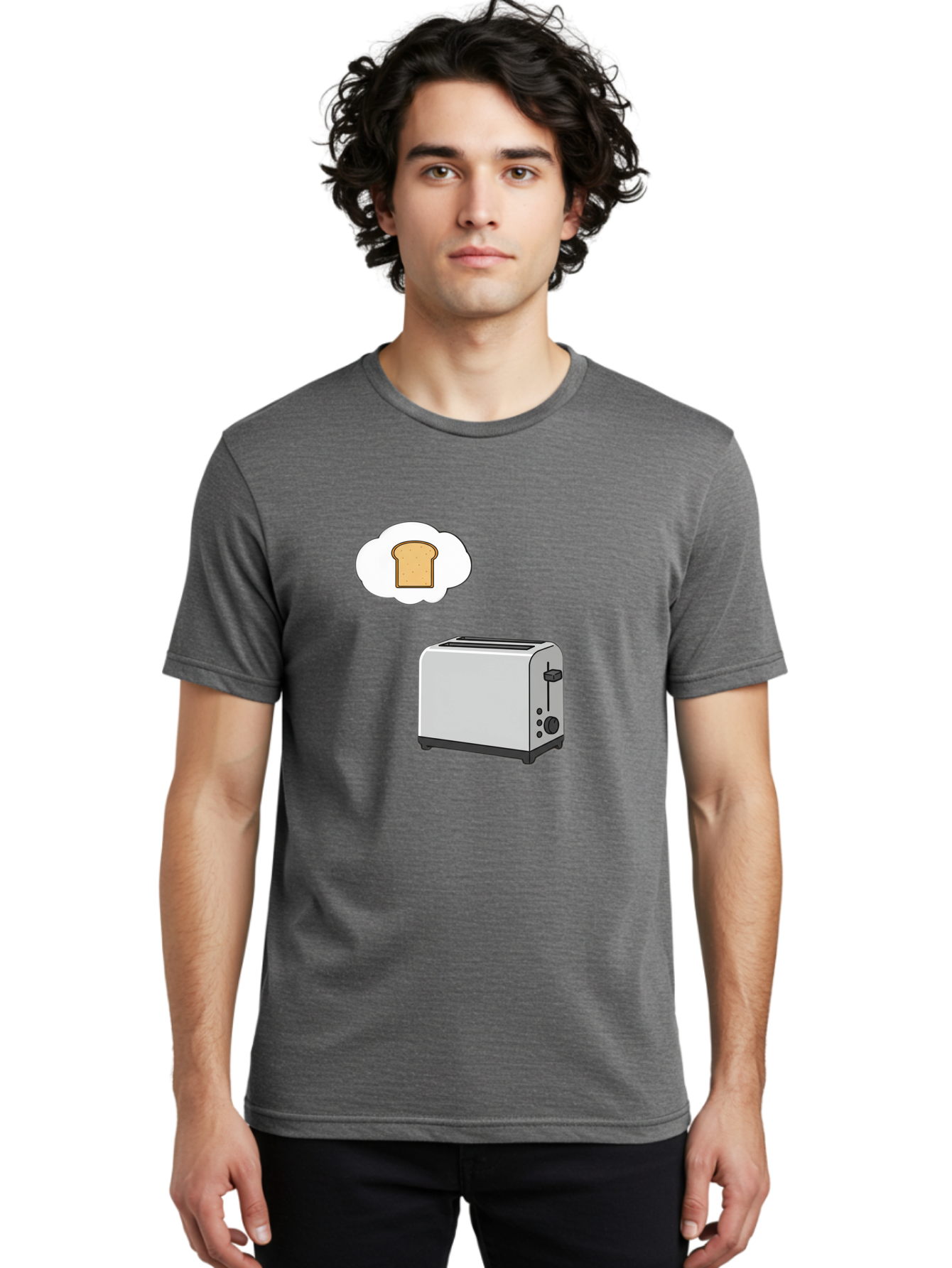 Toaster-Thinking-Of-Toast Men'S Graphic Tee, 100% Cotton, Comfortable Casual Summer Wear, Machine Washable, Vintage Camera, Old Camera, Antique Camera, Black Camera, Classic Photography, Photography Equipment, Nostalgic Device, Film Camera, Ban783