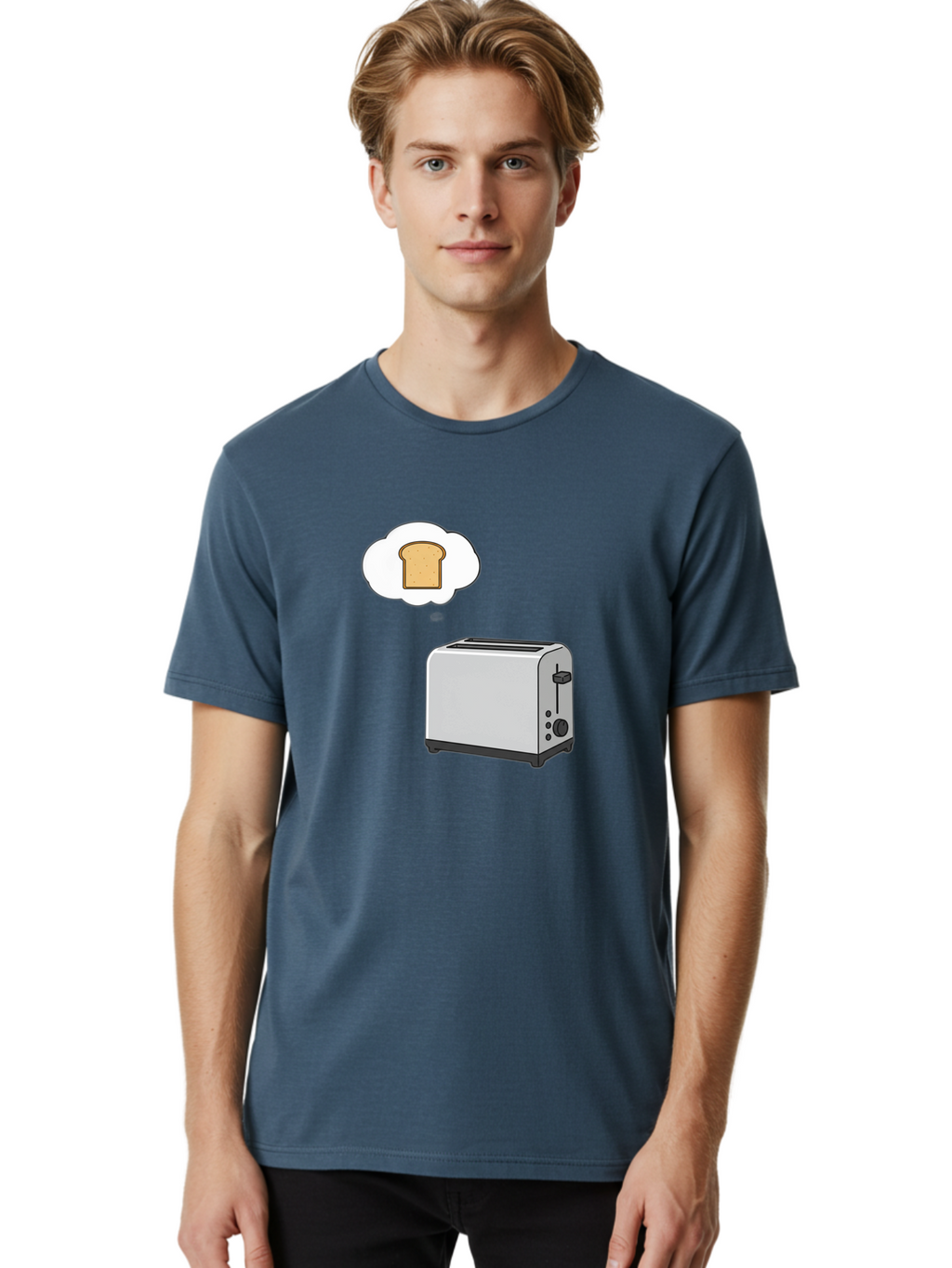 Toaster-Thinking-Of-Toast Men'S Graphic Tee, 100% Cotton, Comfortable Casual Summer Wear, Machine Washable, Vintage Camera, Old Camera, Antique Camera, Black Camera, Classic Photography, Photography Equipment, Nostalgic Device, Film Camera, Ban783