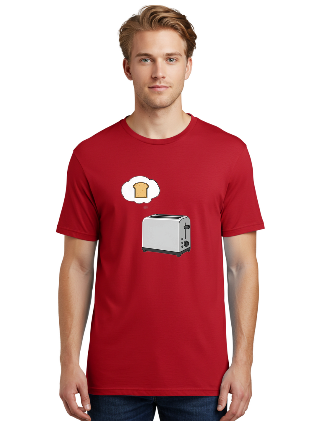 Toaster-Thinking-Of-Toast Men'S Graphic Tee, 100% Cotton, Comfortable Casual Summer Wear, Machine Washable, Vintage Camera, Old Camera, Antique Camera, Black Camera, Classic Photography, Photography Equipment, Nostalgic Device, Film Camera, Ban783