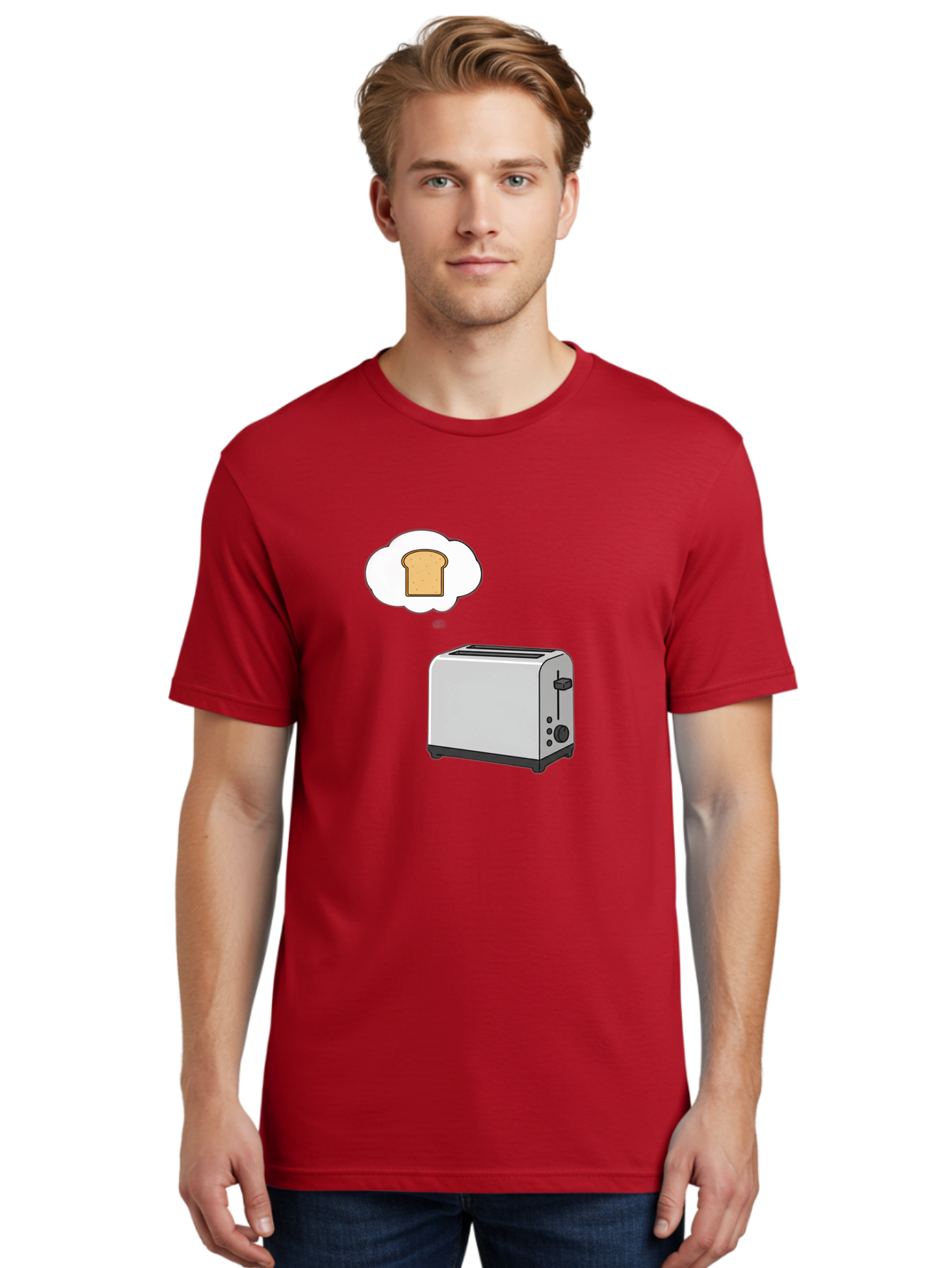 Toaster-Thinking-Of-Toast Men'S Graphic Tee, 100% Cotton, Comfortable Casual Summer Wear, Machine Washable, Vintage Camera, Old Camera, Antique Camera, Black Camera, Classic Photography, Photography Equipment, Nostalgic Device, Film Camera, Ban783
