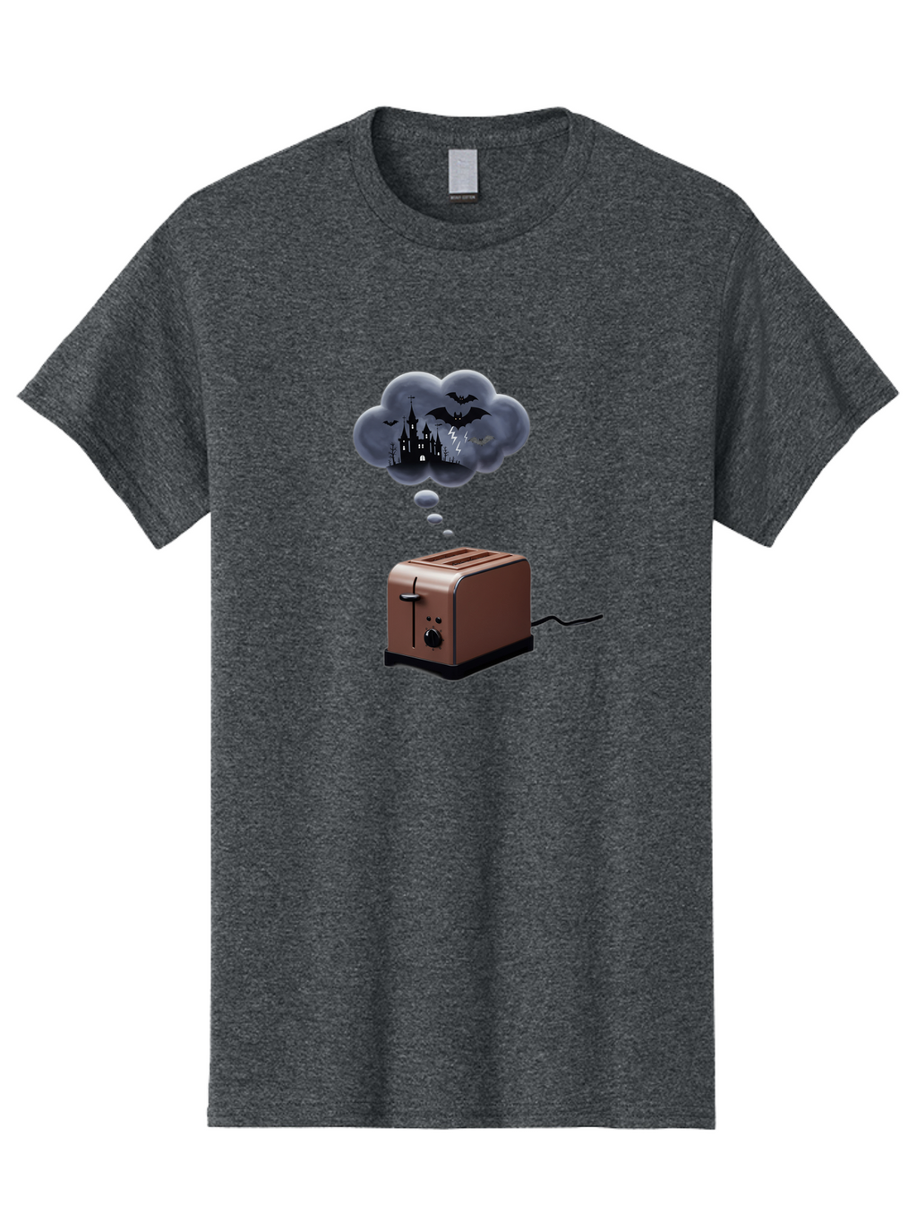 Toaster-Thought-Bubble-1 Men'S Graphic Tee, 100% Cotton, Comfortable Casual Summer Wear, Machine Washable, Vintage Camera, Old Camera, Antique Camera, Black Camera, Classic Photography, Photography Equipment, Nostalgic Device, Film Camera, Ban784