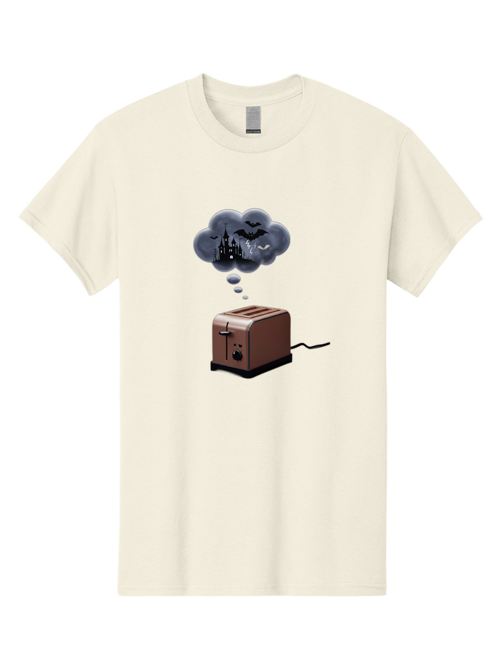 Toaster-Thought-Bubble-1 Men'S Graphic Tee, 100% Cotton, Comfortable Casual Summer Wear, Machine Washable, Vintage Camera, Old Camera, Antique Camera, Black Camera, Classic Photography, Photography Equipment, Nostalgic Device, Film Camera, Ban784