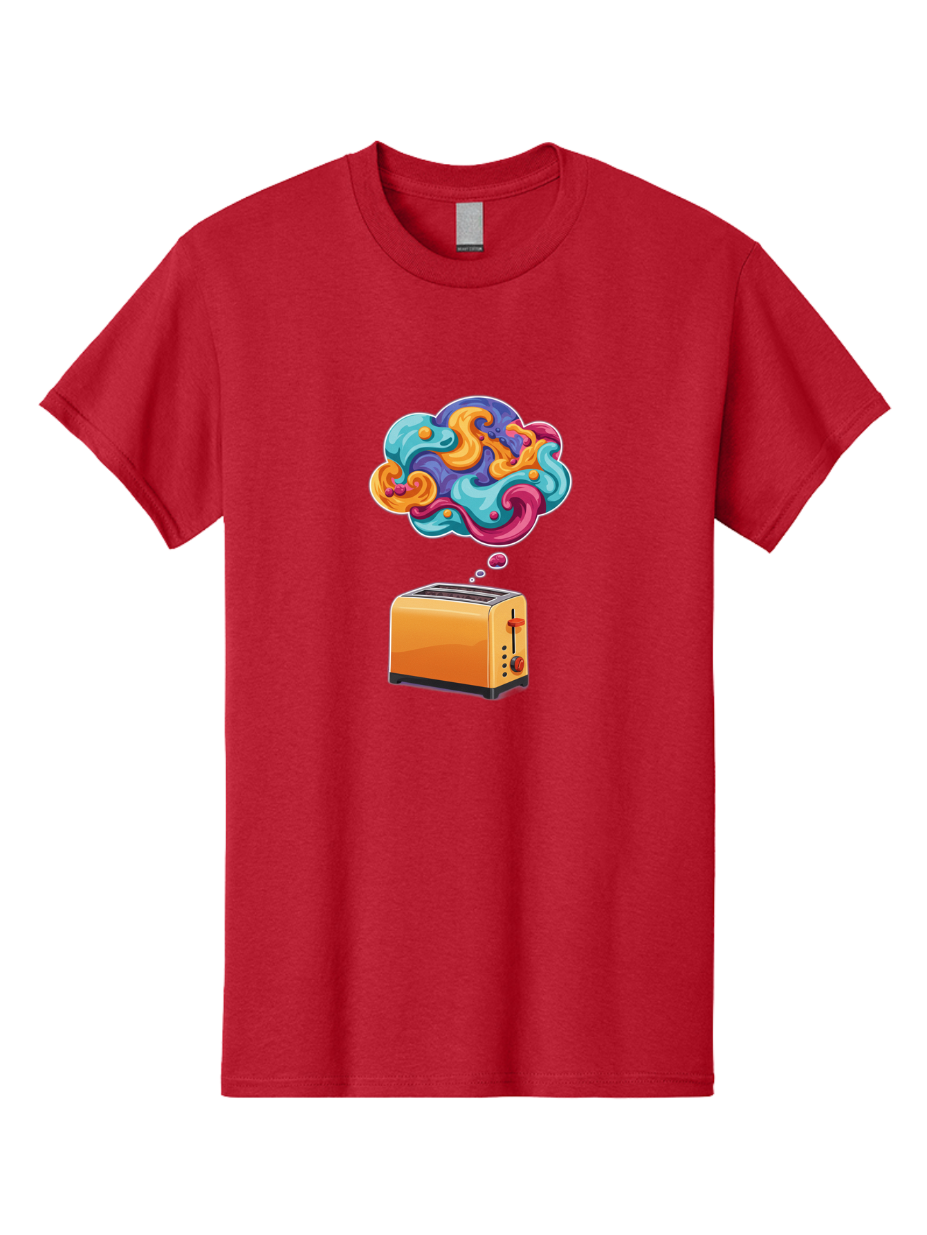Toaster-Thought-Bubble Men'S Graphic Tee, 100% Cotton, Comfortable Casual Summer Wear, Machine Washable, Vintage Camera, Old Camera, Antique Camera, Black Camera, Classic Photography, Photography Equipment, Nostalgic Device, Film Camera, Ban785