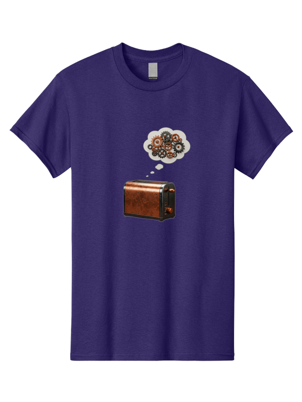 Toaster-With-Thinking-Gears Men'S Graphic Tee, 100% Cotton, Comfortable Casual Summer Wear, Machine Washable, Vintage Camera, Old Camera, Antique Camera, Black Camera, Classic Photography, Photography Equipment, Nostalgic Device, Film Camera, Ban789