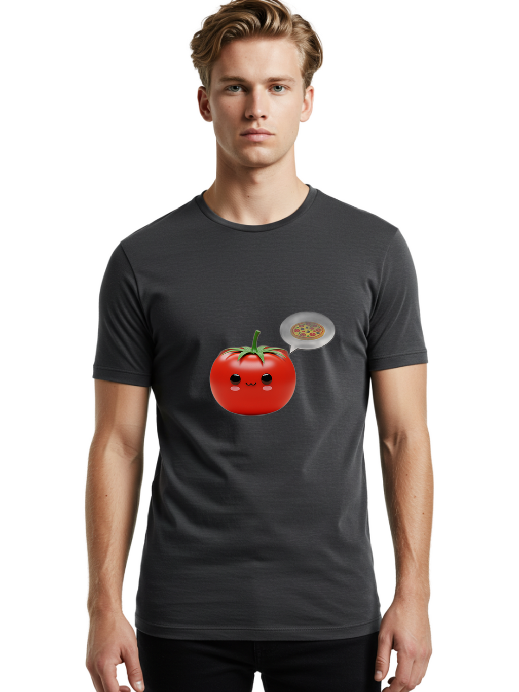 Tomato-Emoji Men'S Graphic Tee, 100% Cotton, Comfortable Casual Summer Wear, Machine Washable, Vintage Camera, Old Camera, Antique Camera, Black Camera, Classic Photography, Photography Equipment, Nostalgic Device, Film Camera, Camera Art Ban799