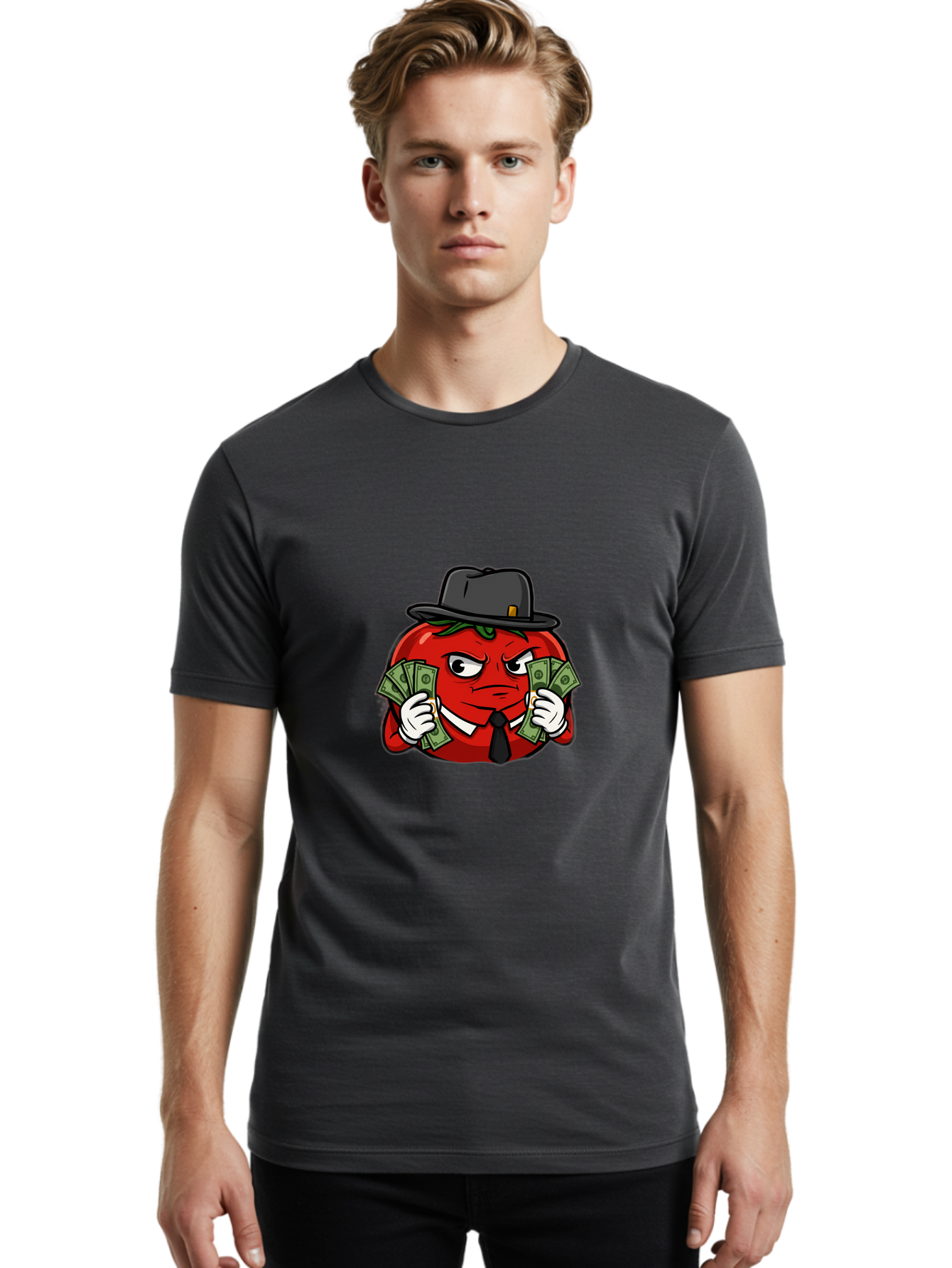 Tomato-Gangster Men'S Graphic Tee, 100% Cotton, Comfortable Casual Summer Wear, Machine Washable, Vintage Camera, Old Camera, Antique Camera, Black Camera, Classic Photography, Photography Equipment, Nostalgic Device, Film Camera, Camera Art Ban801