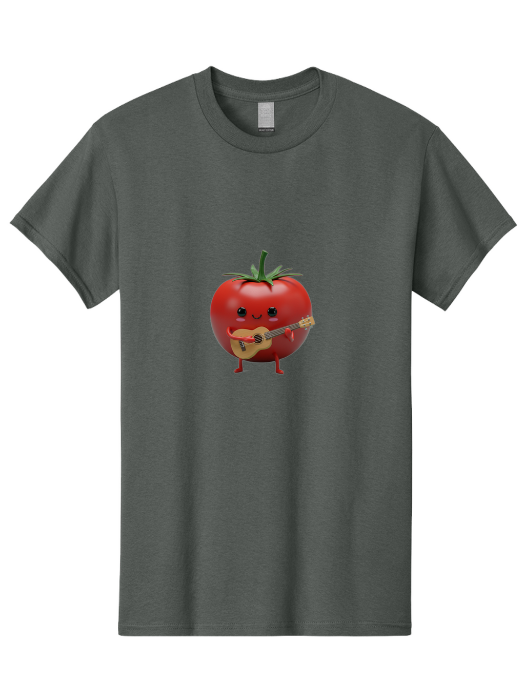Tomato-Playing-Ukulele Men'S Graphic Tee, 100% Cotton, Comfortable Casual Summer Wear, Machine Washable, Vintage Camera, Old Camera, Antique Camera, Black Camera, Classic Photography, Photography Equipment, Nostalgic Device, Film Camera, Ban805