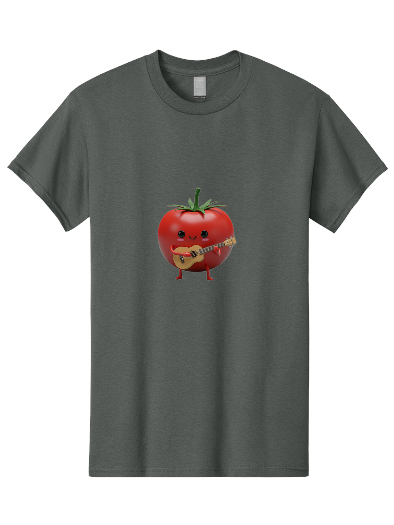 Tomato-Playing-Ukulele Men'S Graphic Tee, 100% Cotton, Comfortable Casual Summer Wear, Machine Washable, Vintage Camera, Old Camera, Antique Camera, Black Camera, Classic Photography, Photography Equipment, Nostalgic Device, Film Camera, Ban805
