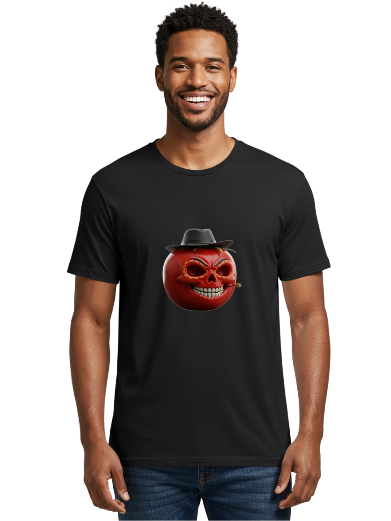 Tomato-Sugar-Skull Men'S Graphic Tee, 100% Cotton, Comfortable Casual Summer Wear, Machine Washable, Vintage Camera, Old Camera, Antique Camera, Black Camera, Classic Photography, Photography Equipment, Nostalgic Device, Film Camera, Ban806
