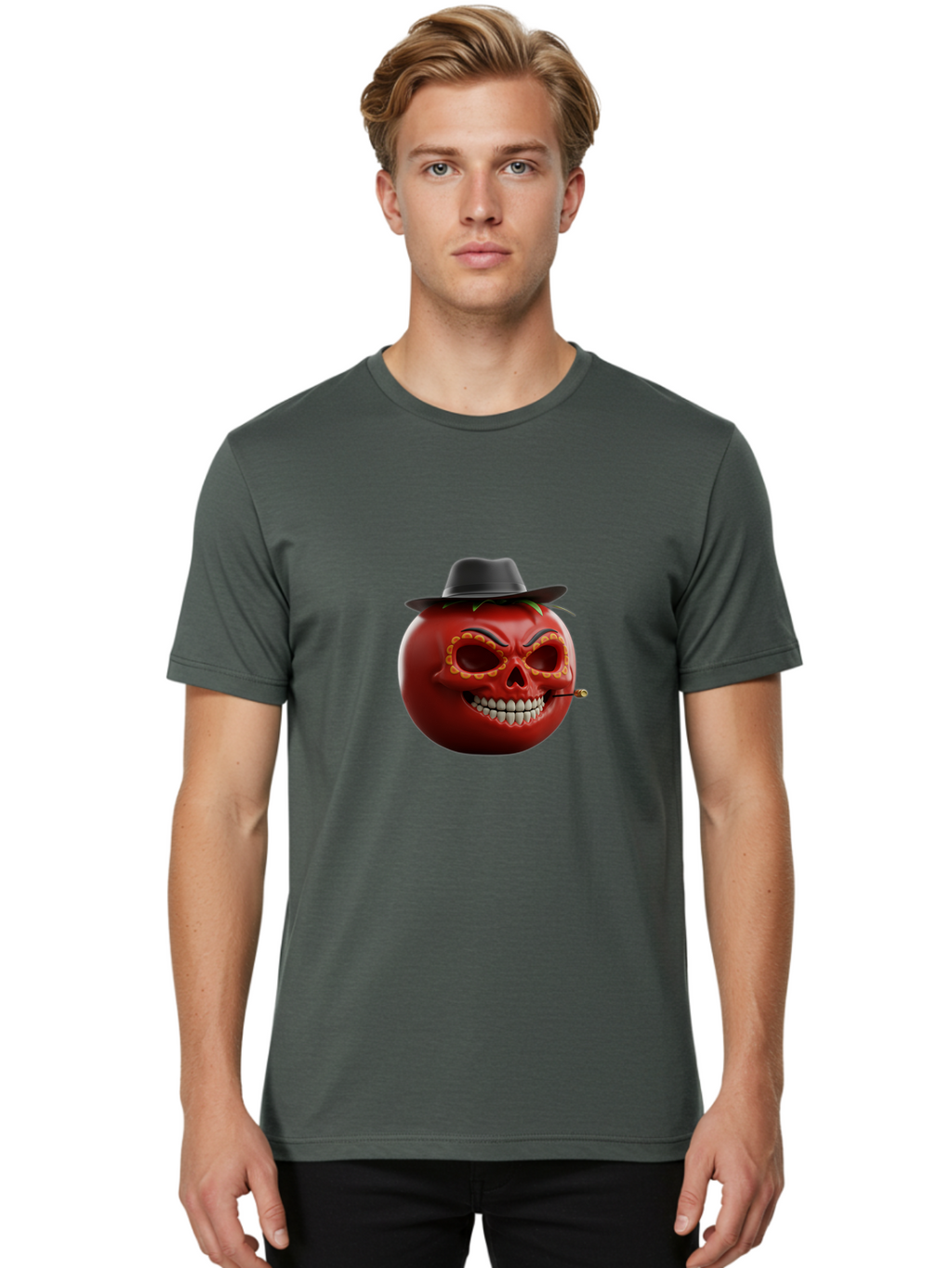 Tomato-Sugar-Skull Men'S Graphic Tee, 100% Cotton, Comfortable Casual Summer Wear, Machine Washable, Vintage Camera, Old Camera, Antique Camera, Black Camera, Classic Photography, Photography Equipment, Nostalgic Device, Film Camera, Ban806