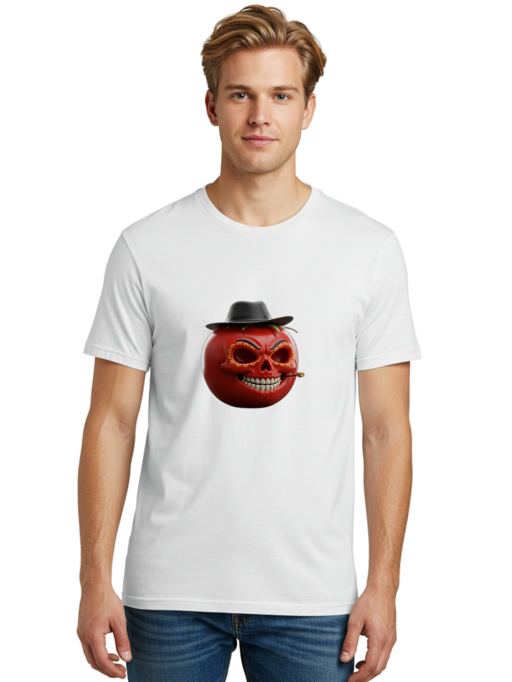 Tomato-Sugar-Skull Men'S Graphic Tee, 100% Cotton, Comfortable Casual Summer Wear, Machine Washable, Vintage Camera, Old Camera, Antique Camera, Black Camera, Classic Photography, Photography Equipment, Nostalgic Device, Film Camera, Ban806
