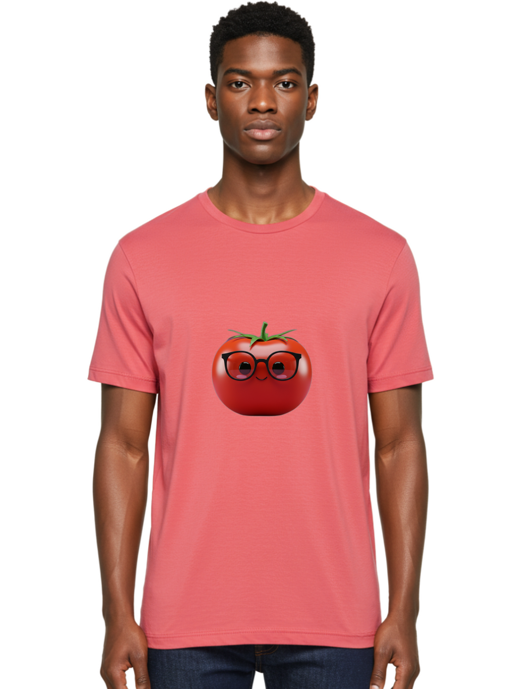 Tomato-With-Glasses Men'S Graphic Tee, 100% Cotton, Comfortable Casual Summer Wear, Machine Washable, Vintage Camera, Old Camera, Antique Camera, Black Camera, Classic Photography, Photography Equipment, Nostalgic Device, Film Camera, Ban807