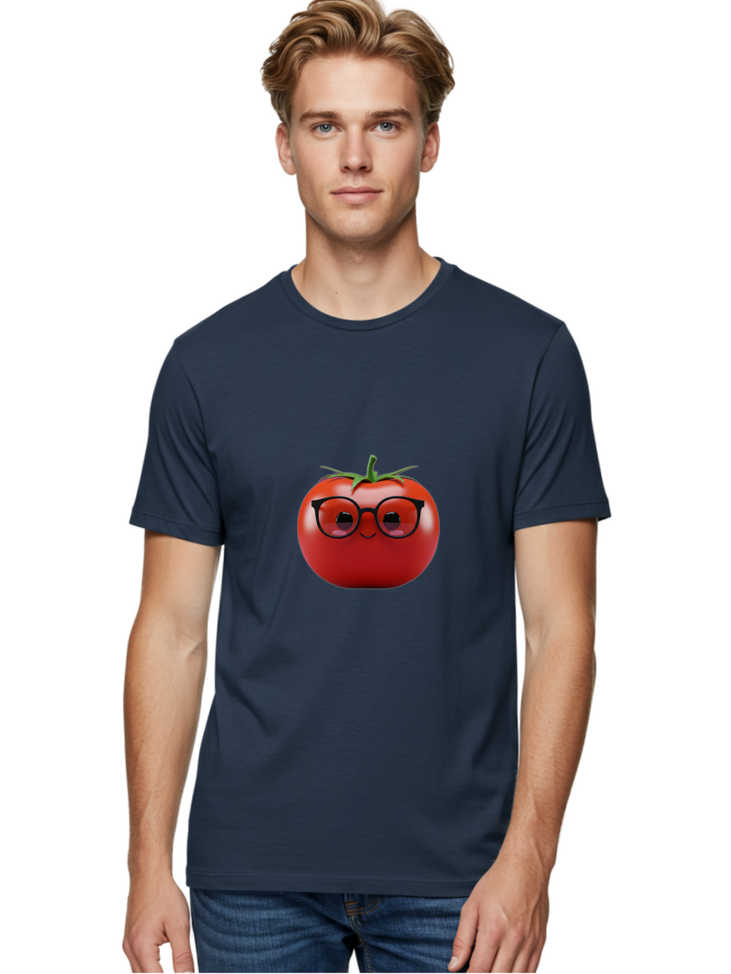 Tomato-With-Glasses Men'S Graphic Tee, 100% Cotton, Comfortable Casual Summer Wear, Machine Washable, Vintage Camera, Old Camera, Antique Camera, Black Camera, Classic Photography, Photography Equipment, Nostalgic Device, Film Camera, Ban807
