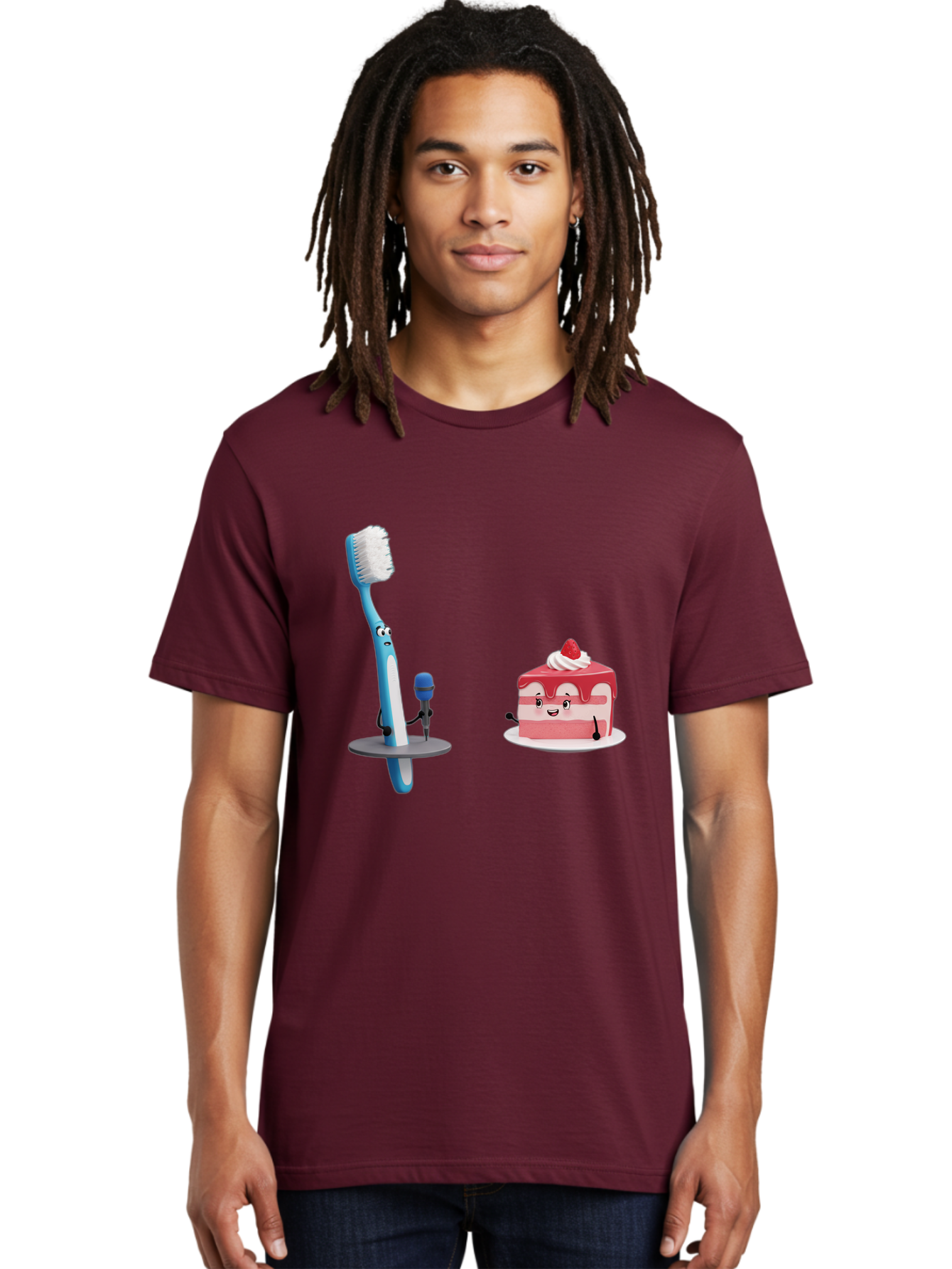 Toothbrush-And-Cake-1 Men'S Graphic Tee, 100% Cotton, Comfortable Casual Summer Wear, Machine Washable, Vintage Camera, Old Camera, Antique Camera, Black Camera, Classic Photography, Photography Equipment, Nostalgic Device, Film Camera, Ban812