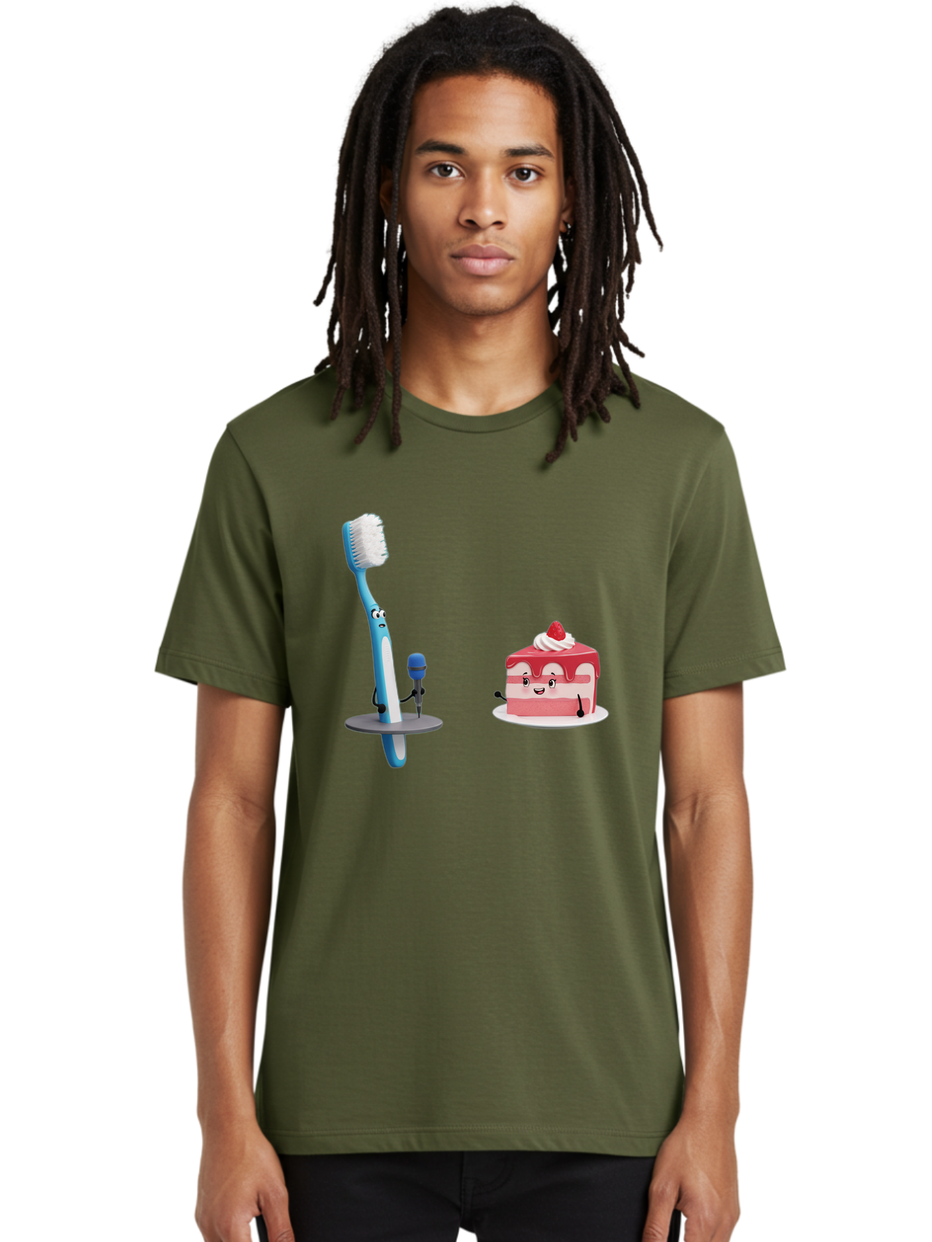 Toothbrush-And-Cake-1 Men'S Graphic Tee, 100% Cotton, Comfortable Casual Summer Wear, Machine Washable, Vintage Camera, Old Camera, Antique Camera, Black Camera, Classic Photography, Photography Equipment, Nostalgic Device, Film Camera, Ban812