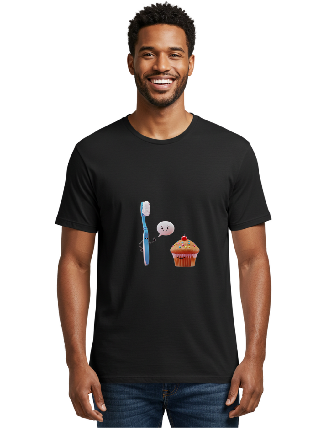 Toothbrush-And-Cupcake Men'S Graphic Tee, 100% Cotton, Comfortable Casual Summer Wear, Machine Washable, Vintage Camera, Old Camera, Antique Camera, Black Camera, Classic Photography, Photography Equipment, Nostalgic Device, Film Camera, Ban814