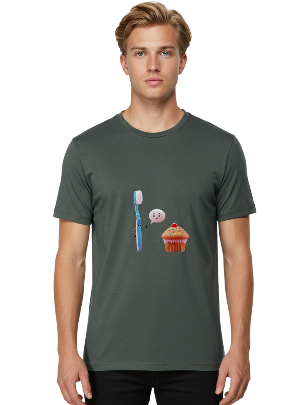 Toothbrush-And-Cupcake Men'S Graphic Tee, 100% Cotton, Comfortable Casual Summer Wear, Machine Washable, Vintage Camera, Old Camera, Antique Camera, Black Camera, Classic Photography, Photography Equipment, Nostalgic Device, Film Camera, Ban814