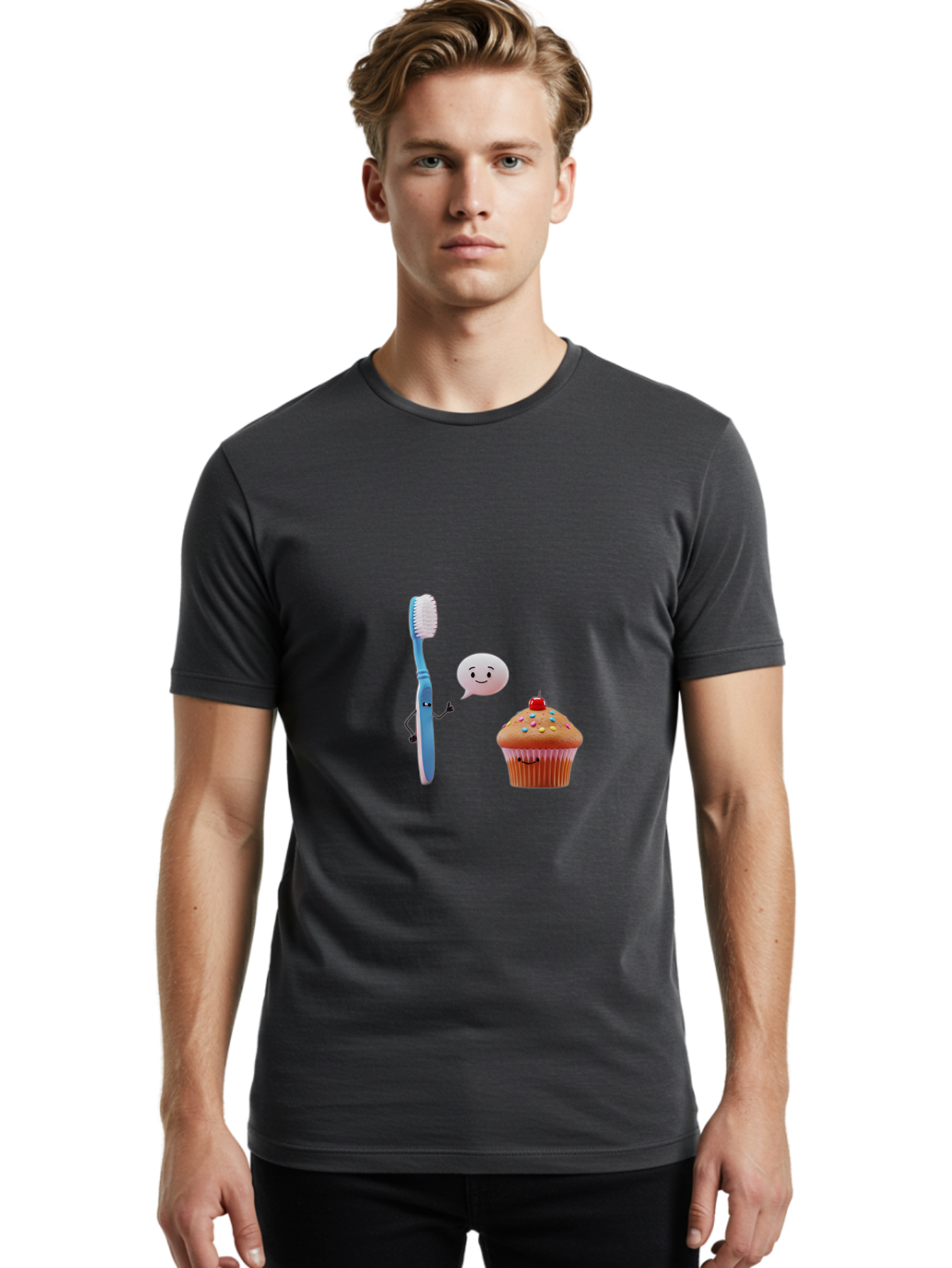 Toothbrush-And-Cupcake Men'S Graphic Tee, 100% Cotton, Comfortable Casual Summer Wear, Machine Washable, Vintage Camera, Old Camera, Antique Camera, Black Camera, Classic Photography, Photography Equipment, Nostalgic Device, Film Camera, Ban814