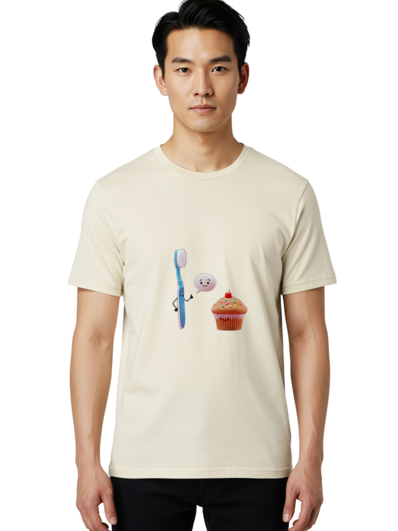 Toothbrush-And-Cupcake Men'S Graphic Tee, 100% Cotton, Comfortable Casual Summer Wear, Machine Washable, Vintage Camera, Old Camera, Antique Camera, Black Camera, Classic Photography, Photography Equipment, Nostalgic Device, Film Camera, Ban814